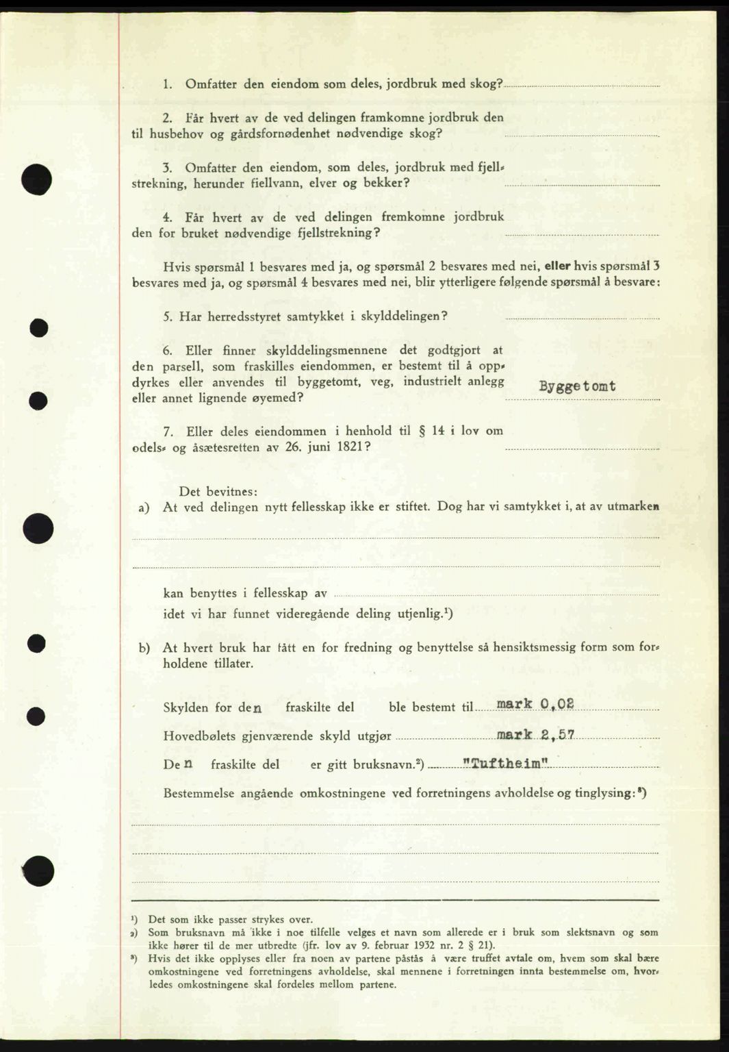 Nordre Sunnmøre sorenskriveri, AV/SAT-A-0006/1/2/2C/2Ca: Mortgage book no. A24, 1947-1947, Diary no: : 1096/1947