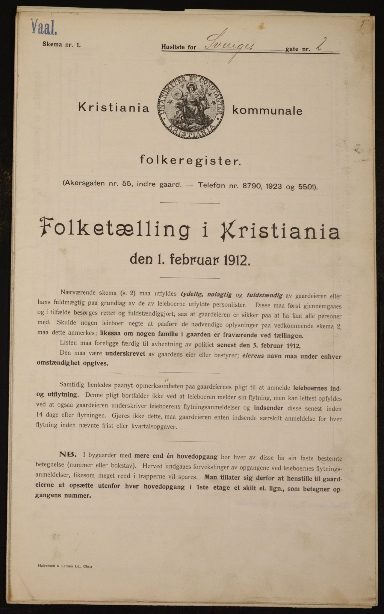 OBA, Municipal Census 1912 for Kristiania, 1912, p. 105797