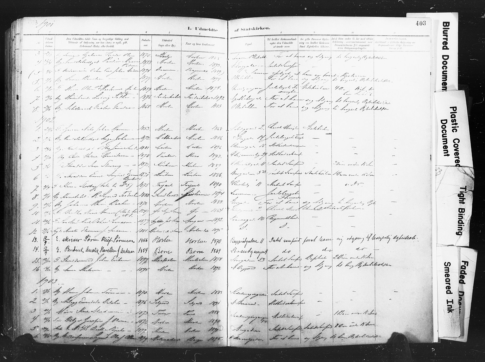 Horten kirkebøker, AV/SAKO-A-348/F/Fa/L0005: Parish register (official) no. 5, 1896-1904, p. 403