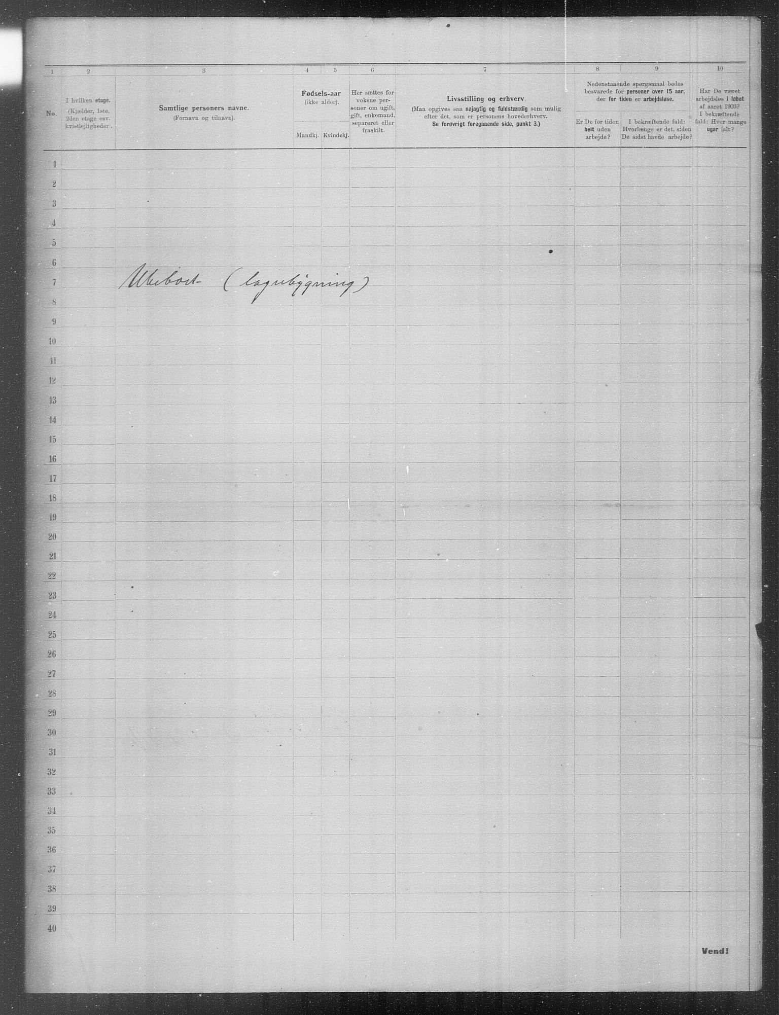 OBA, Municipal Census 1903 for Kristiania, 1903, p. 23909