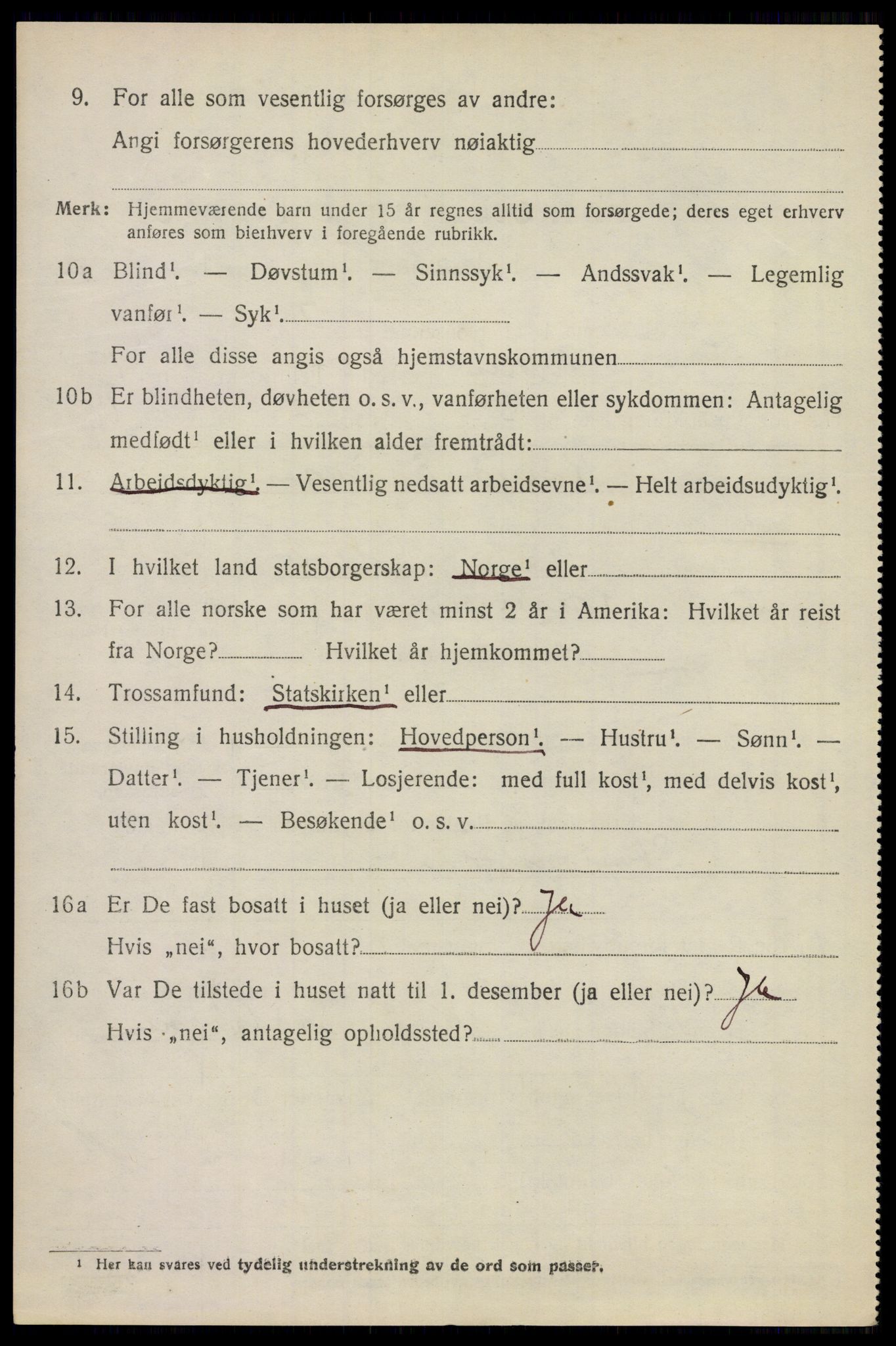 SAO, 1920 census for Asker, 1920, p. 3615