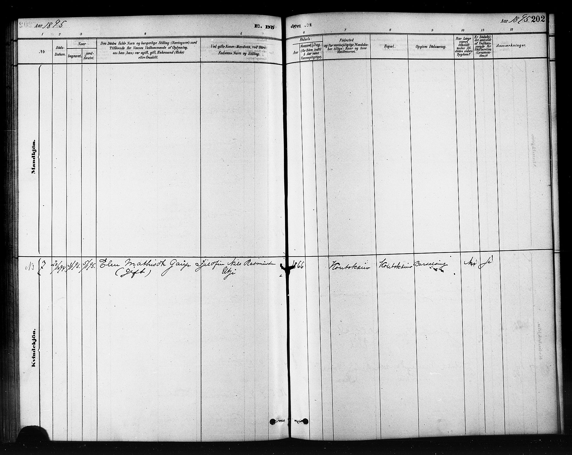 Kautokeino sokneprestembete, SATØ/S-1340/H/Hb/L0002.klokk: Parish register (copy) no. 2, 1877-1896, p. 202