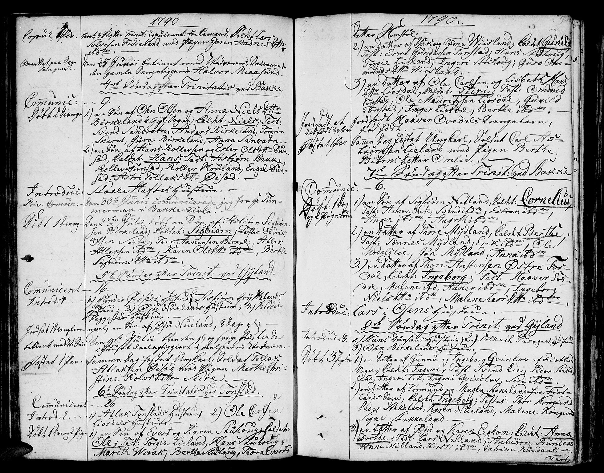 Bakke sokneprestkontor, AV/SAK-1111-0002/F/Fa/Faa/L0002: Parish register (official) no. A 2, 1780-1816, p. 93