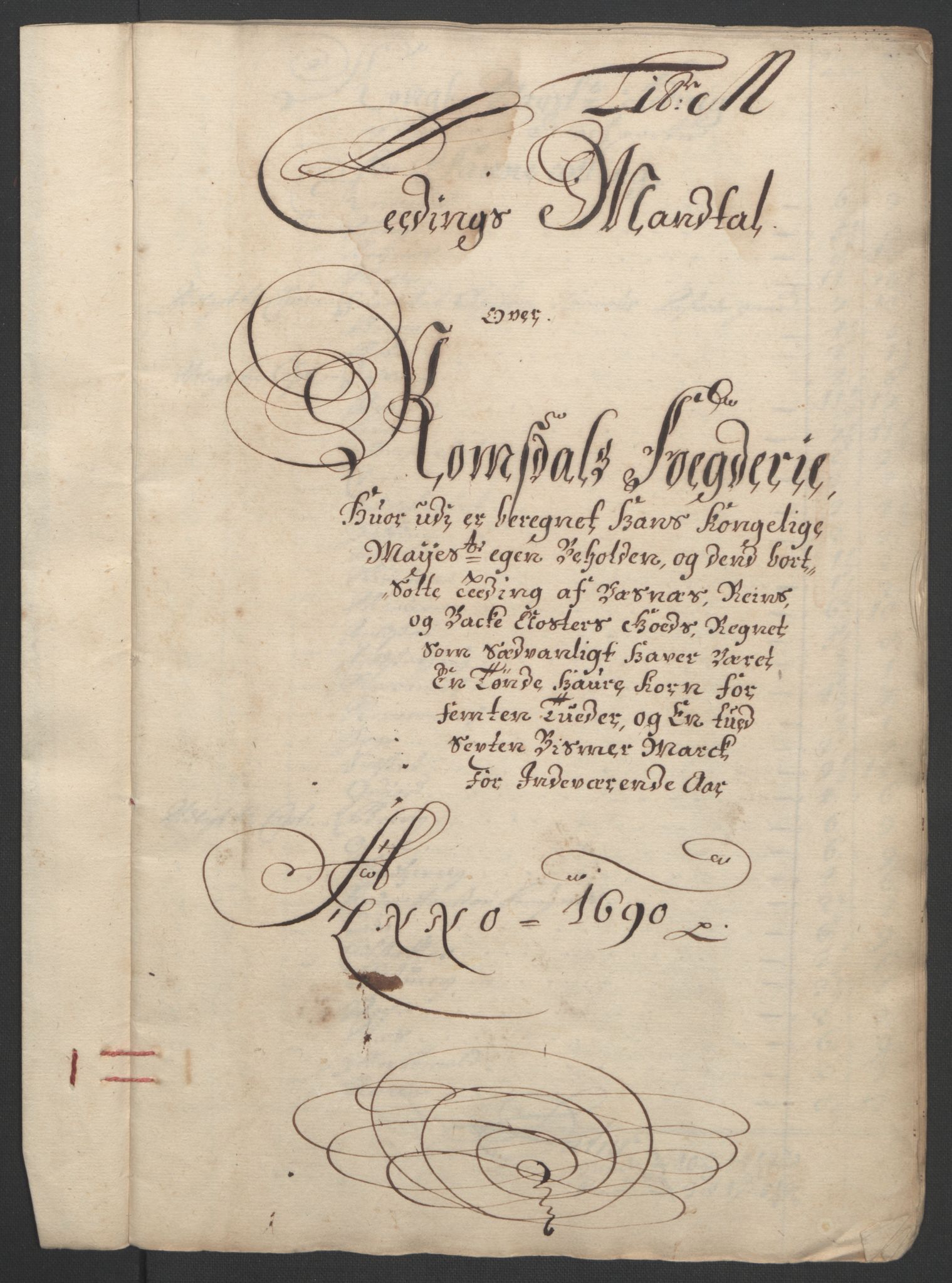 Rentekammeret inntil 1814, Reviderte regnskaper, Fogderegnskap, RA/EA-4092/R55/L3649: Fogderegnskap Romsdal, 1690-1691, p. 131