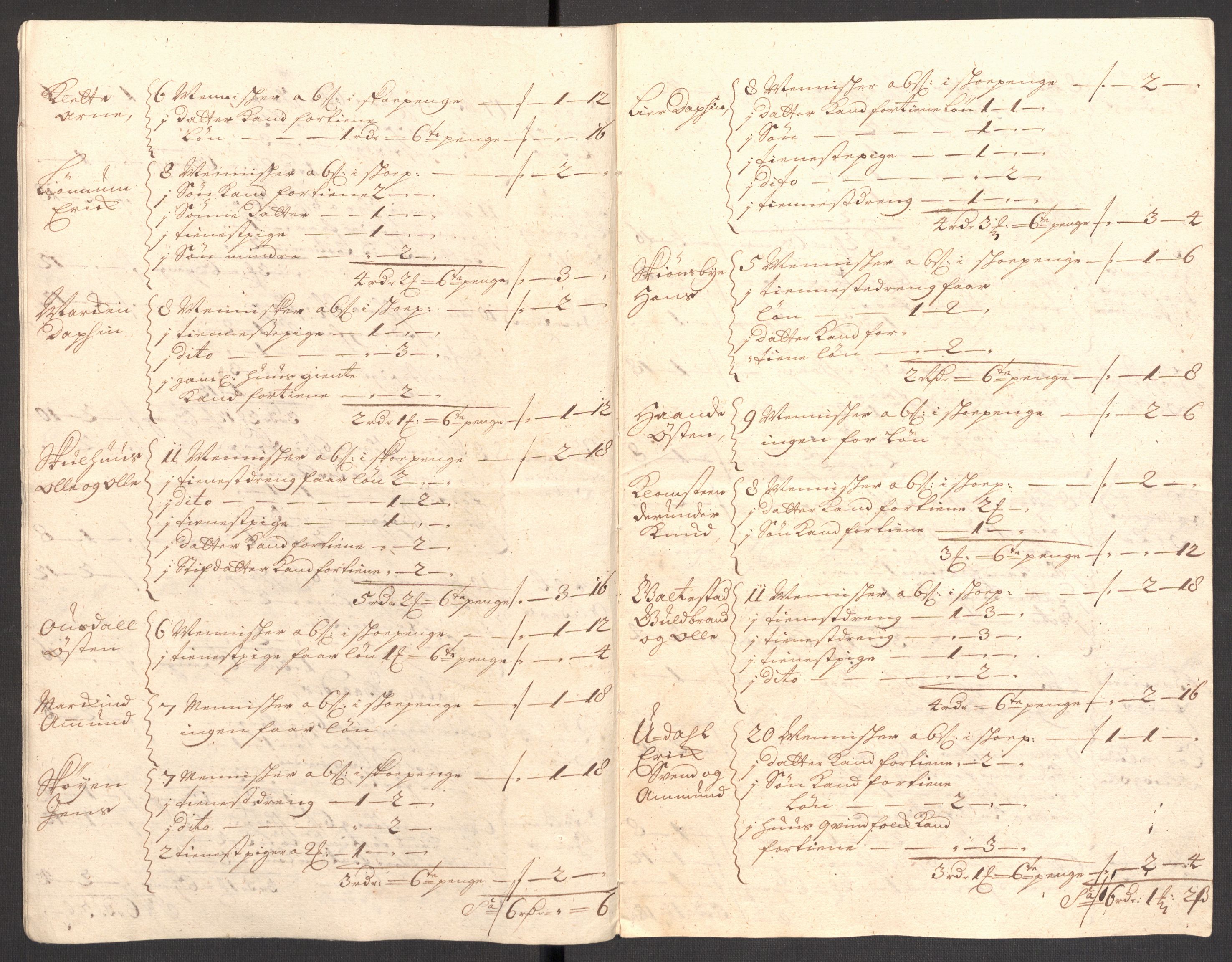 Rentekammeret inntil 1814, Reviderte regnskaper, Fogderegnskap, AV/RA-EA-4092/R18/L1308: Fogderegnskap Hadeland, Toten og Valdres, 1711, p. 269