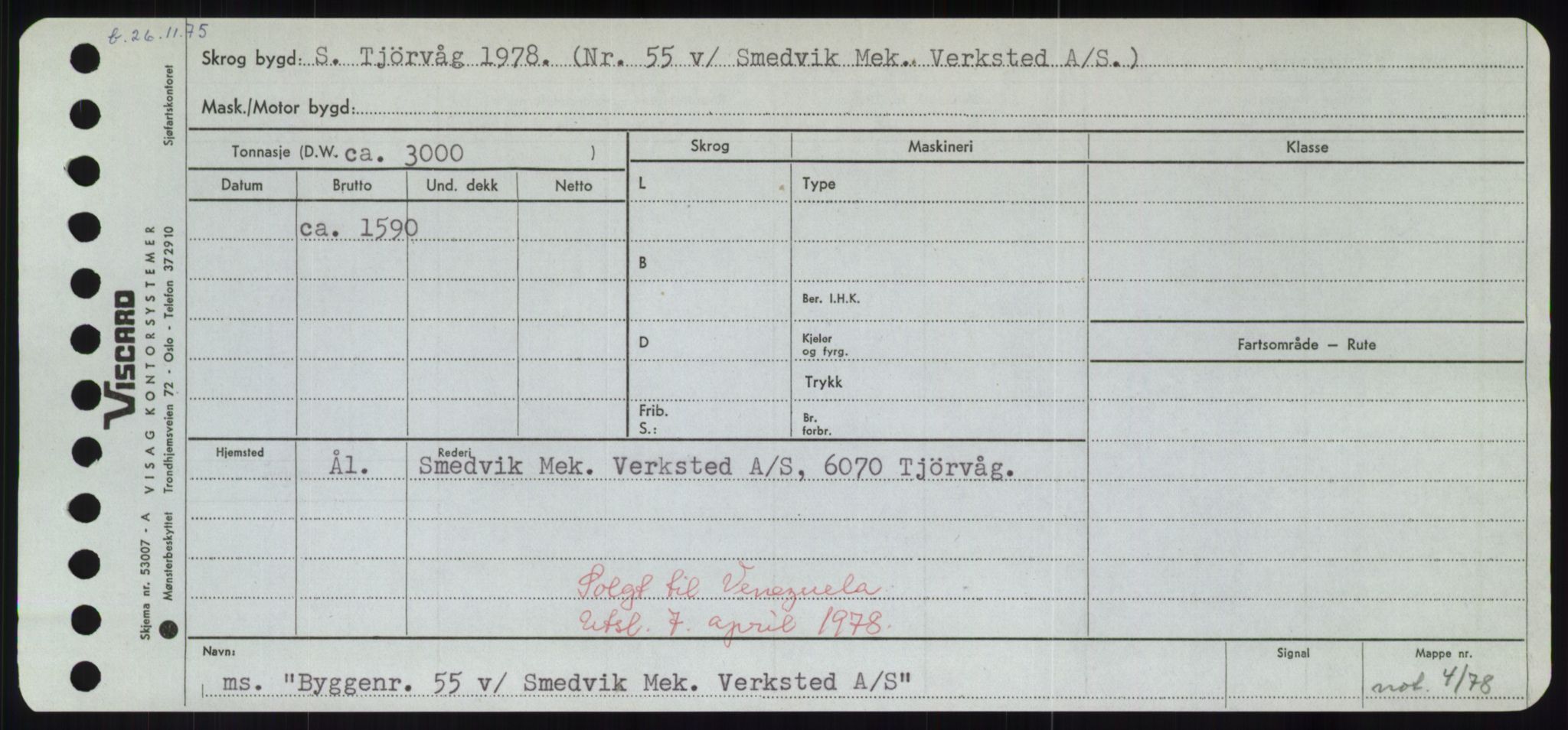 Sjøfartsdirektoratet med forløpere, Skipsmålingen, RA/S-1627/H/Hd/L0006: Fartøy, Byg-Båt, p. 597