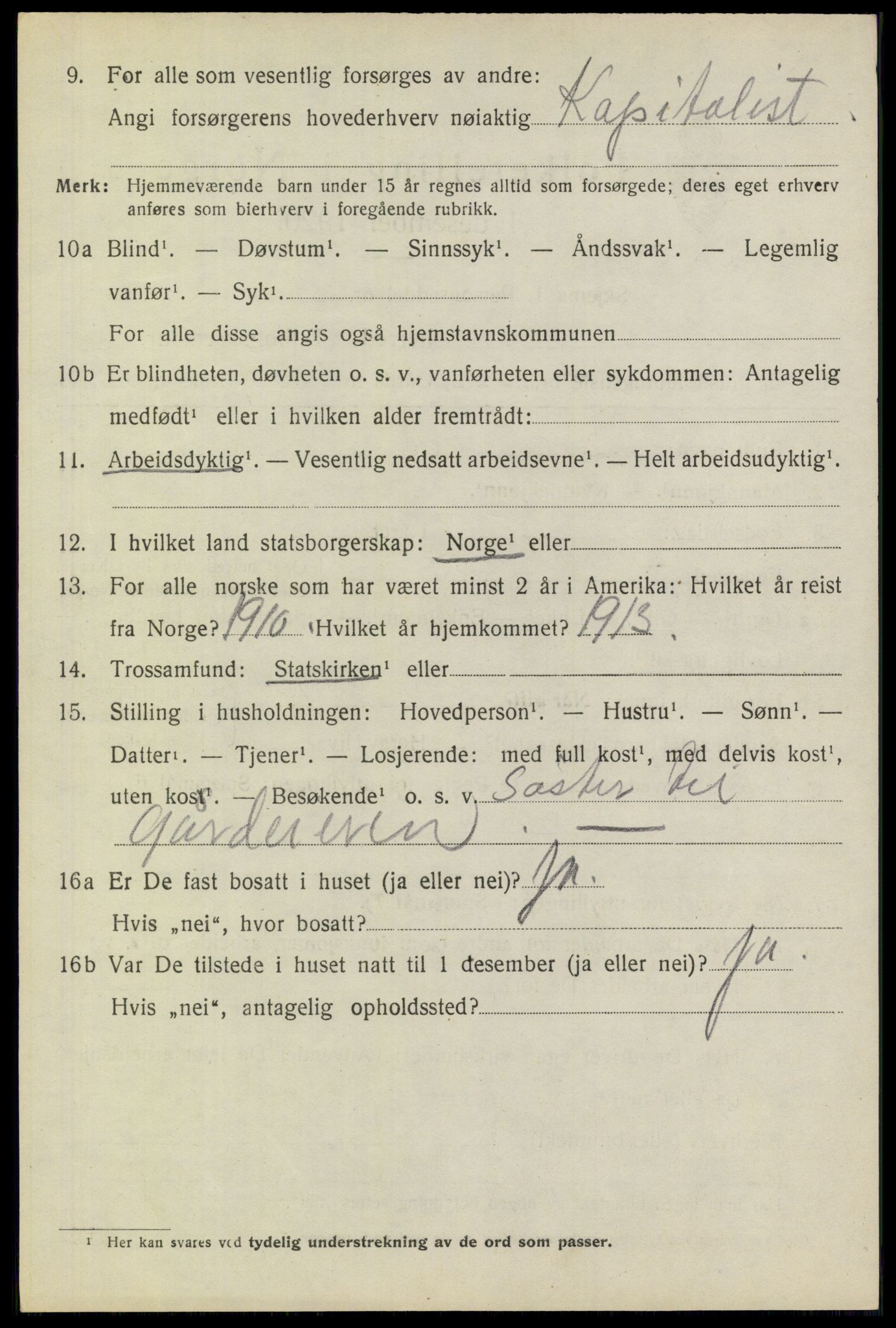 SAO, 1920 census for Aurskog, 1920, p. 4715