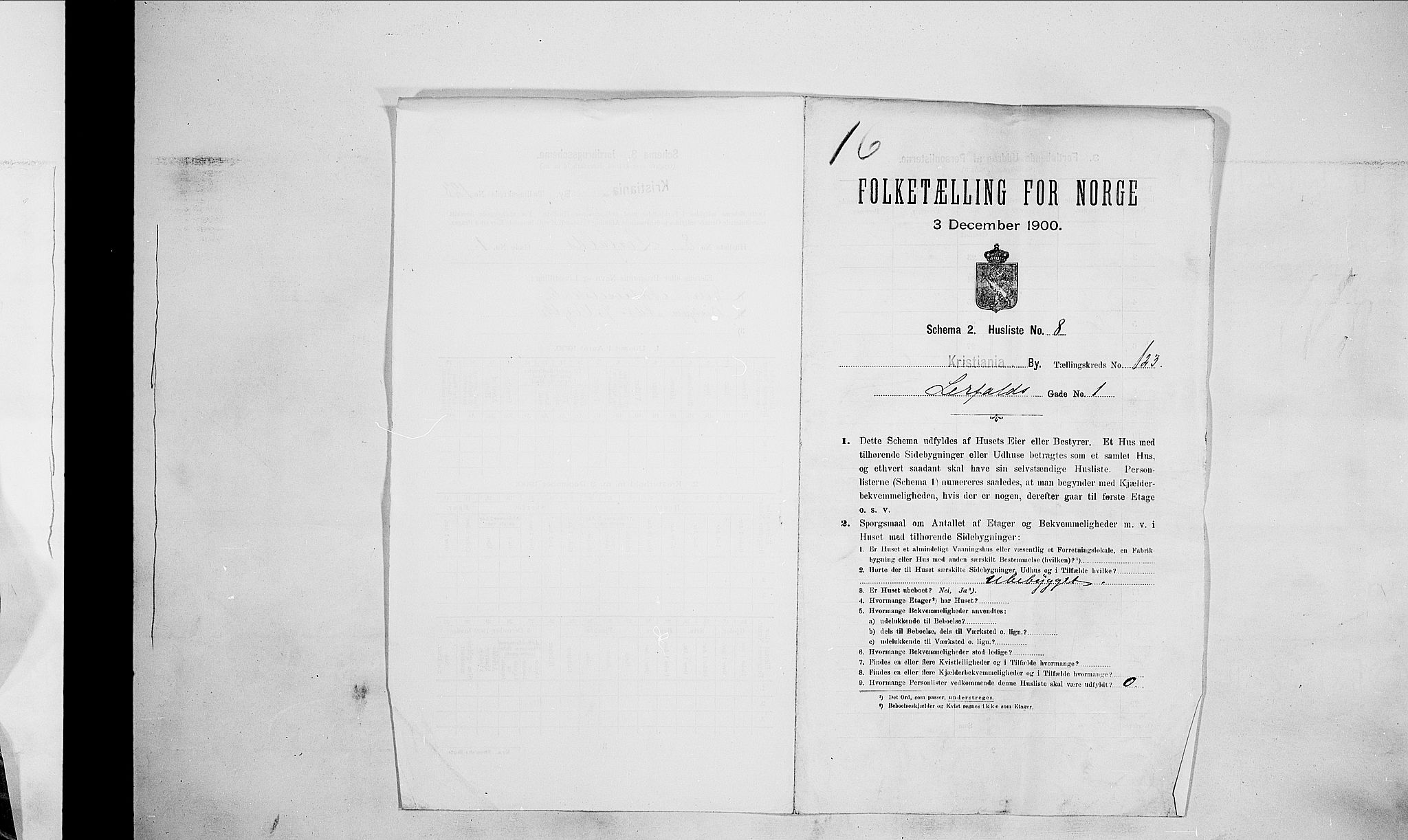 SAO, 1900 census for Kristiania, 1900, p. 52229