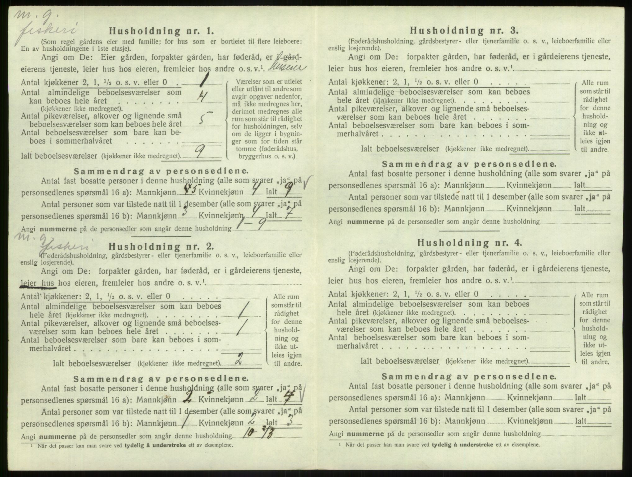 SAB, 1920 census for Askvoll, 1920, p. 1031