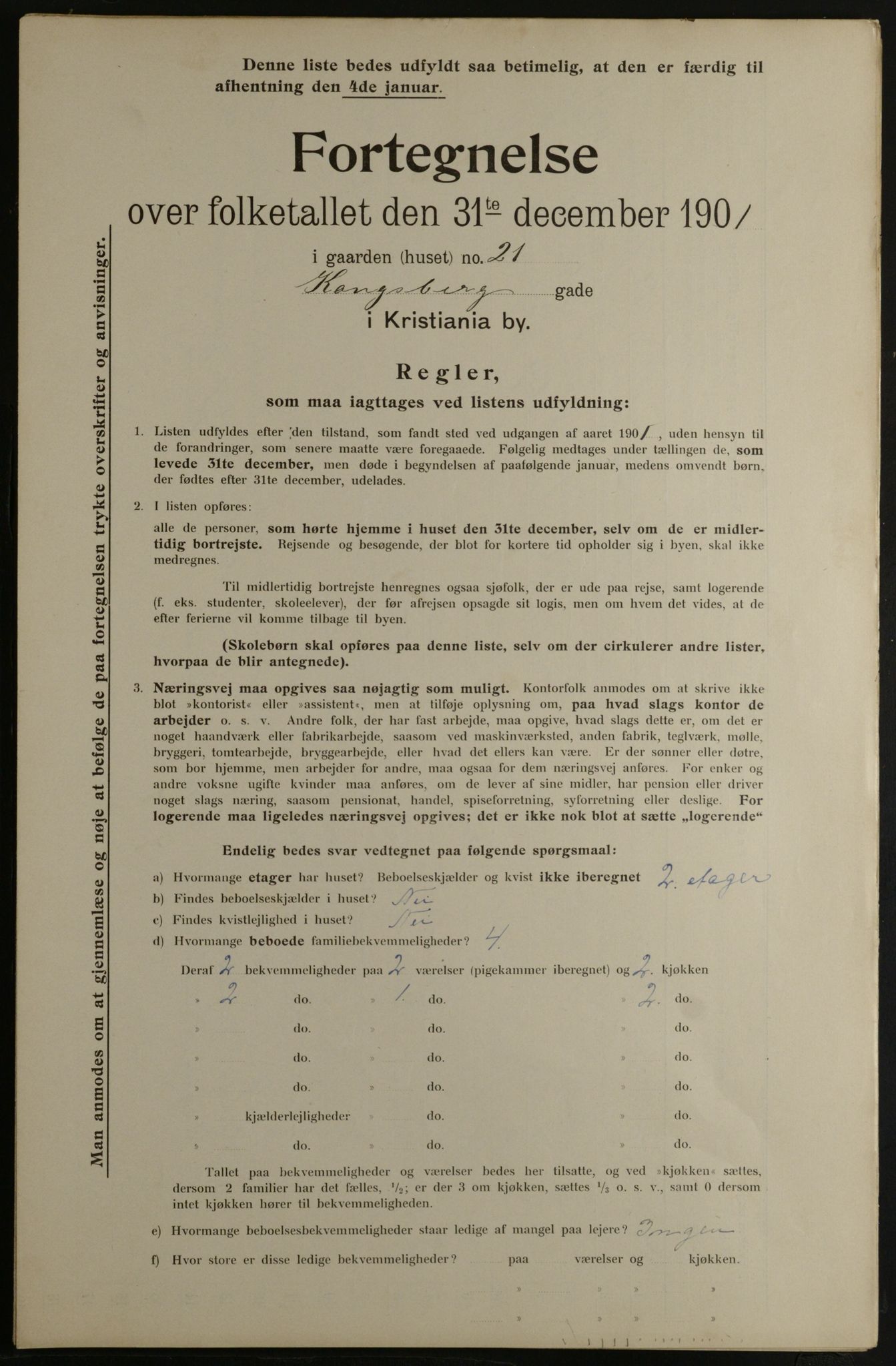 OBA, Municipal Census 1901 for Kristiania, 1901, p. 8175