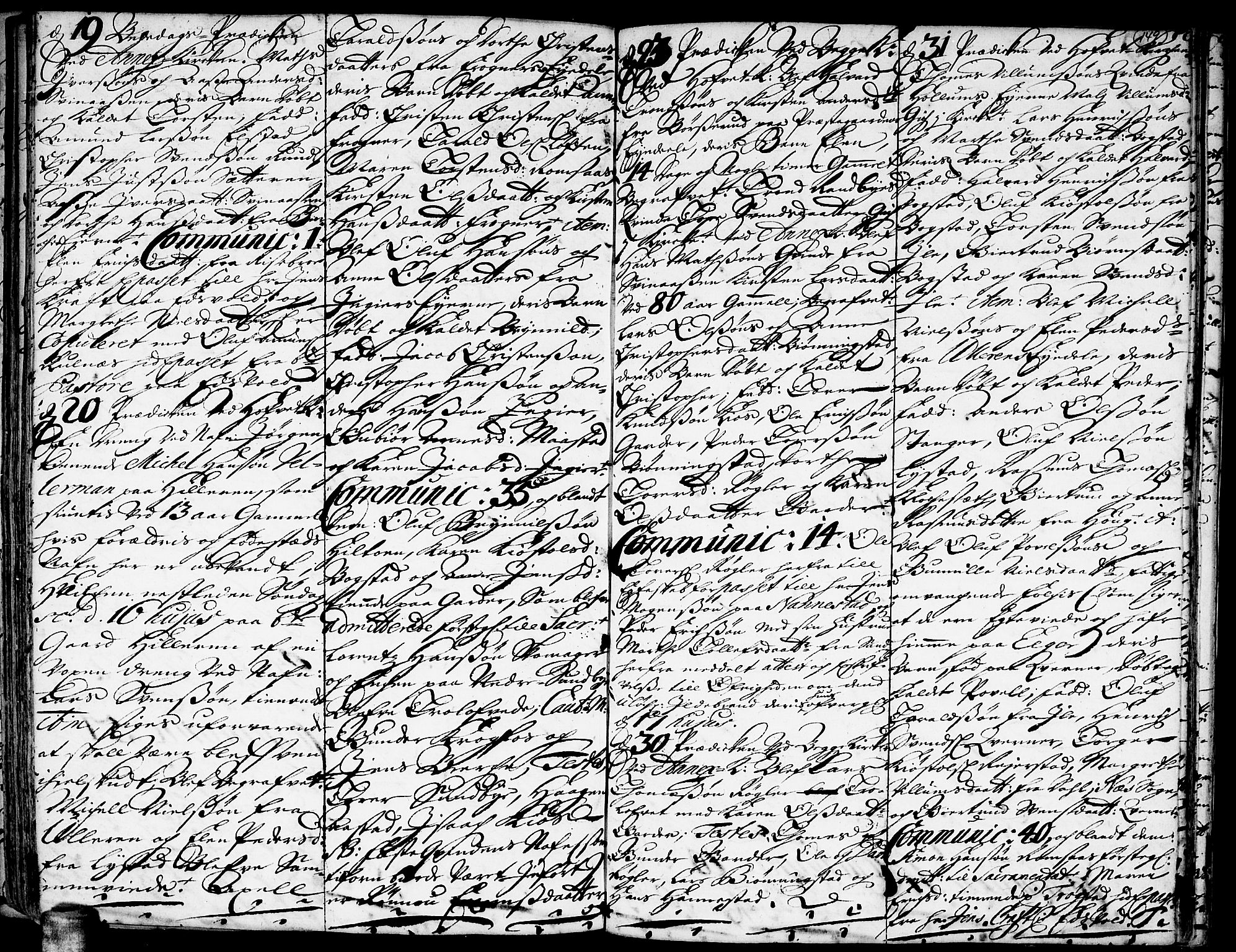 Ullensaker prestekontor Kirkebøker, AV/SAO-A-10236a/F/Fa/L0001: Parish register (official) no. I 1, 1689-1701, p. 149