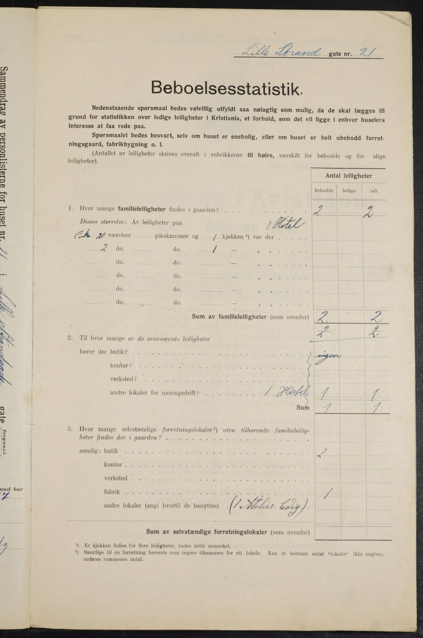 OBA, Municipal Census 1914 for Kristiania, 1914, p. 57520