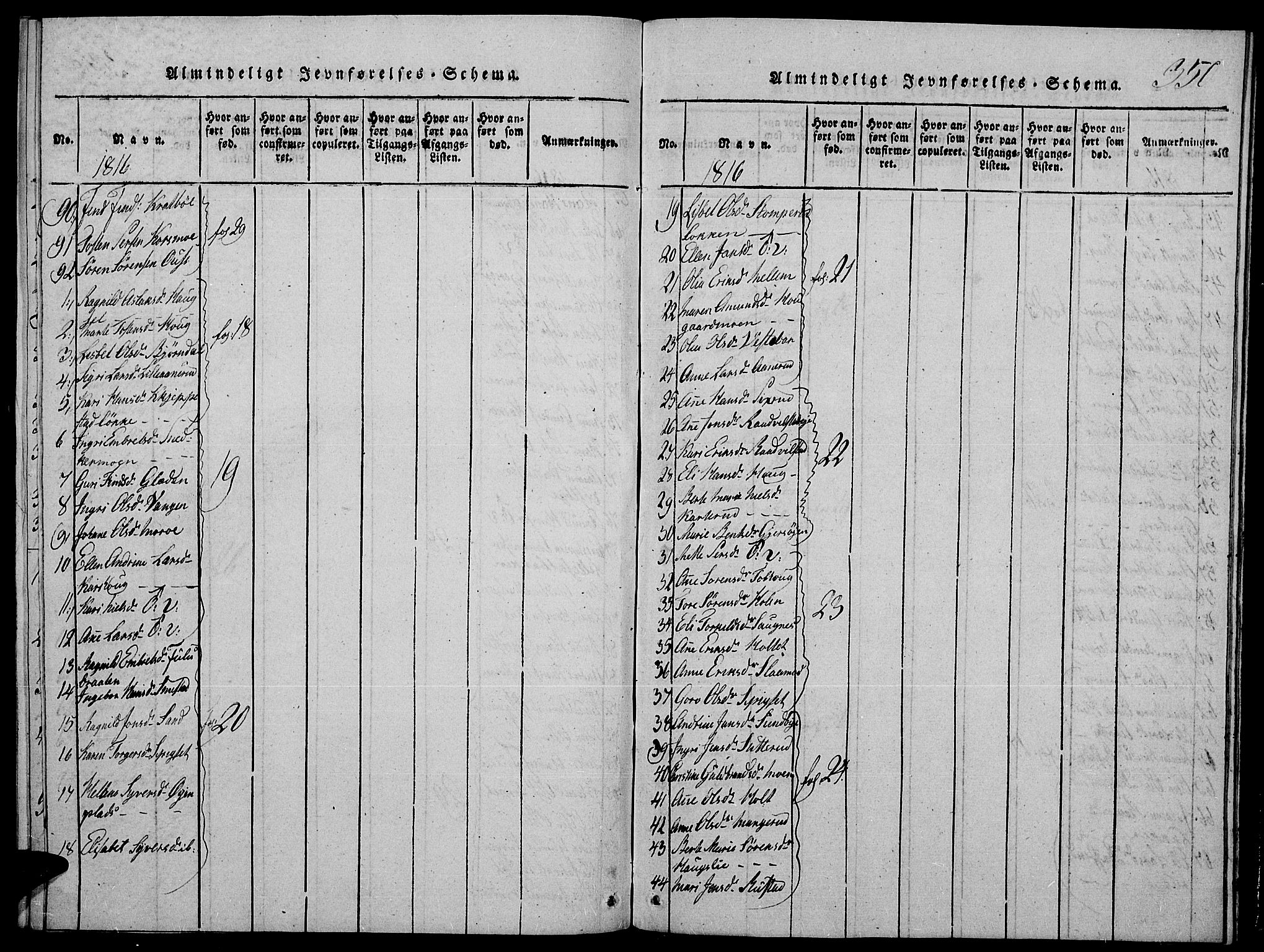 Strøm-Odalen prestekontor, AV/SAH-PREST-028/H/Ha/Hab/L0001: Parish register (copy) no. 1, 1813-1825, p. 350