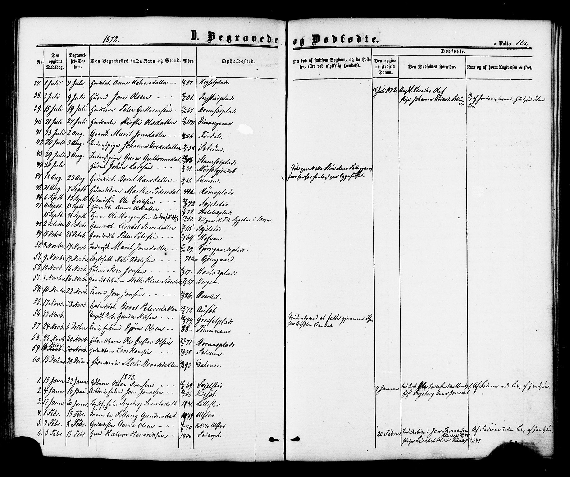 Ministerialprotokoller, klokkerbøker og fødselsregistre - Nord-Trøndelag, SAT/A-1458/703/L0029: Parish register (official) no. 703A02, 1863-1879, p. 162