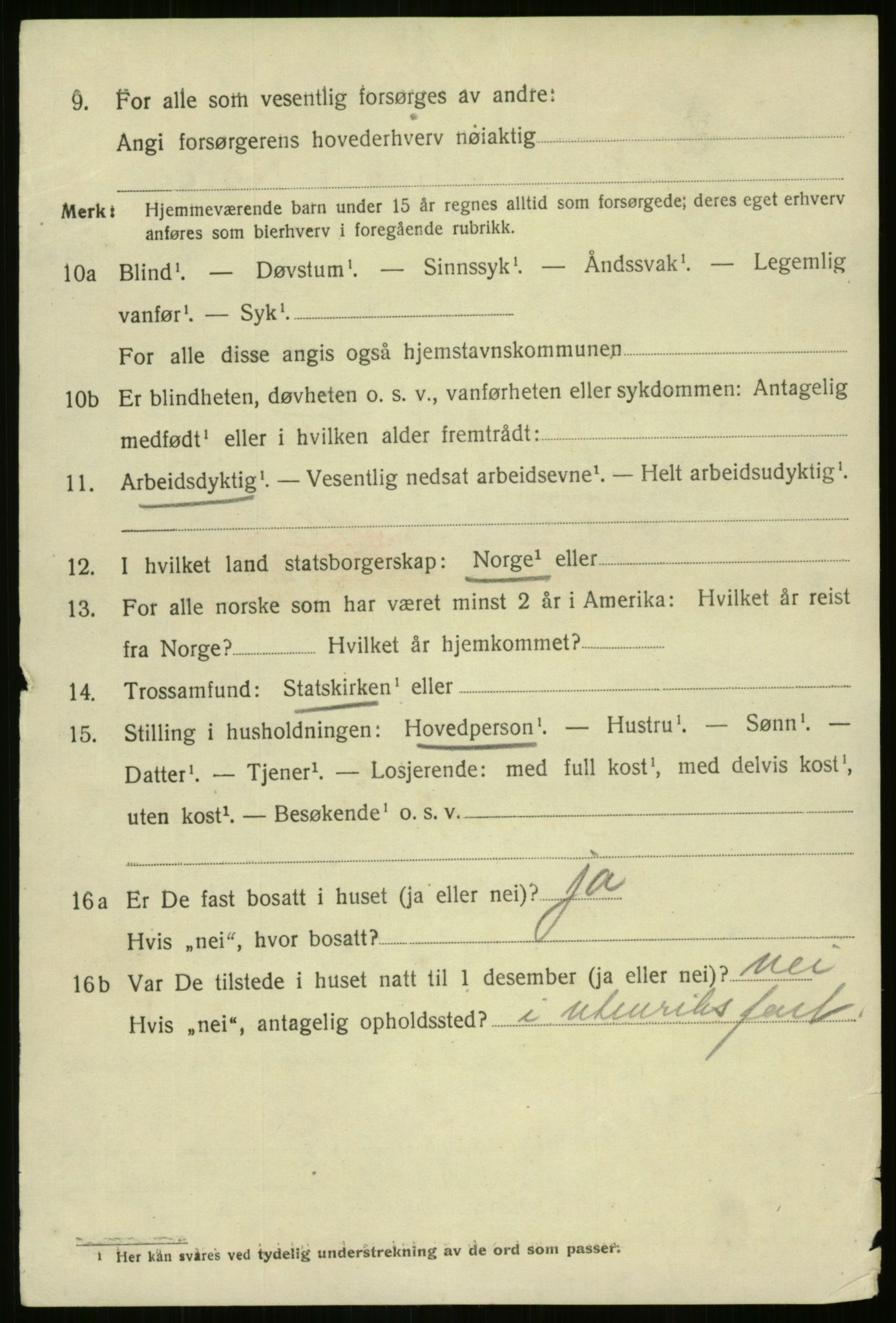 SATØ, 1920 census for Harstad, 1920, p. 2953