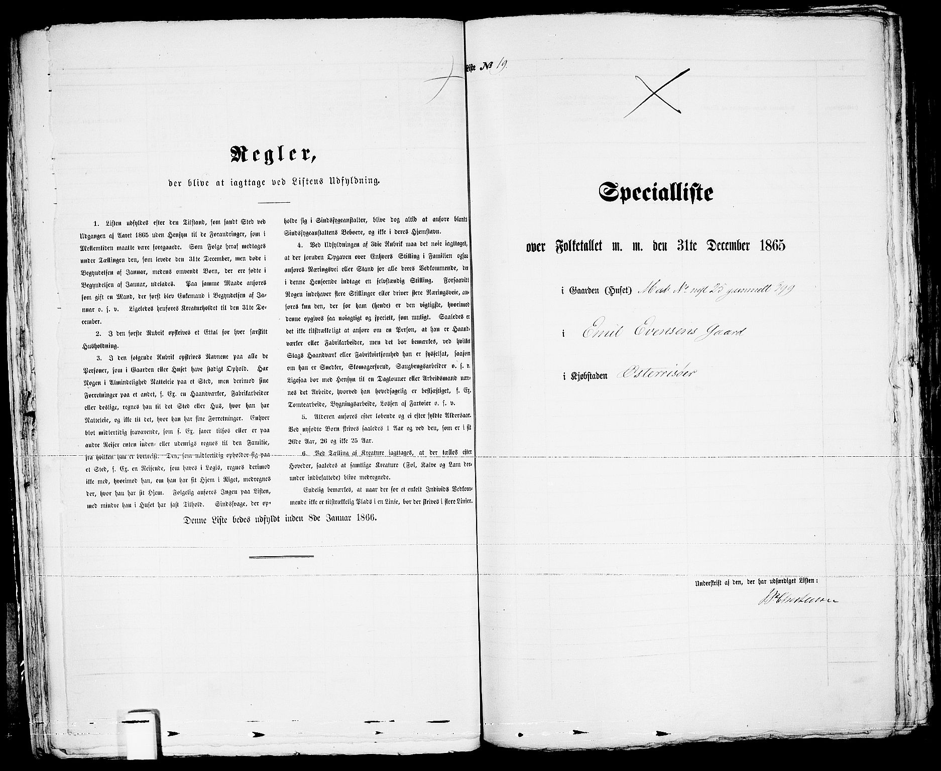 RA, 1865 census for Risør/Risør, 1865, p. 45