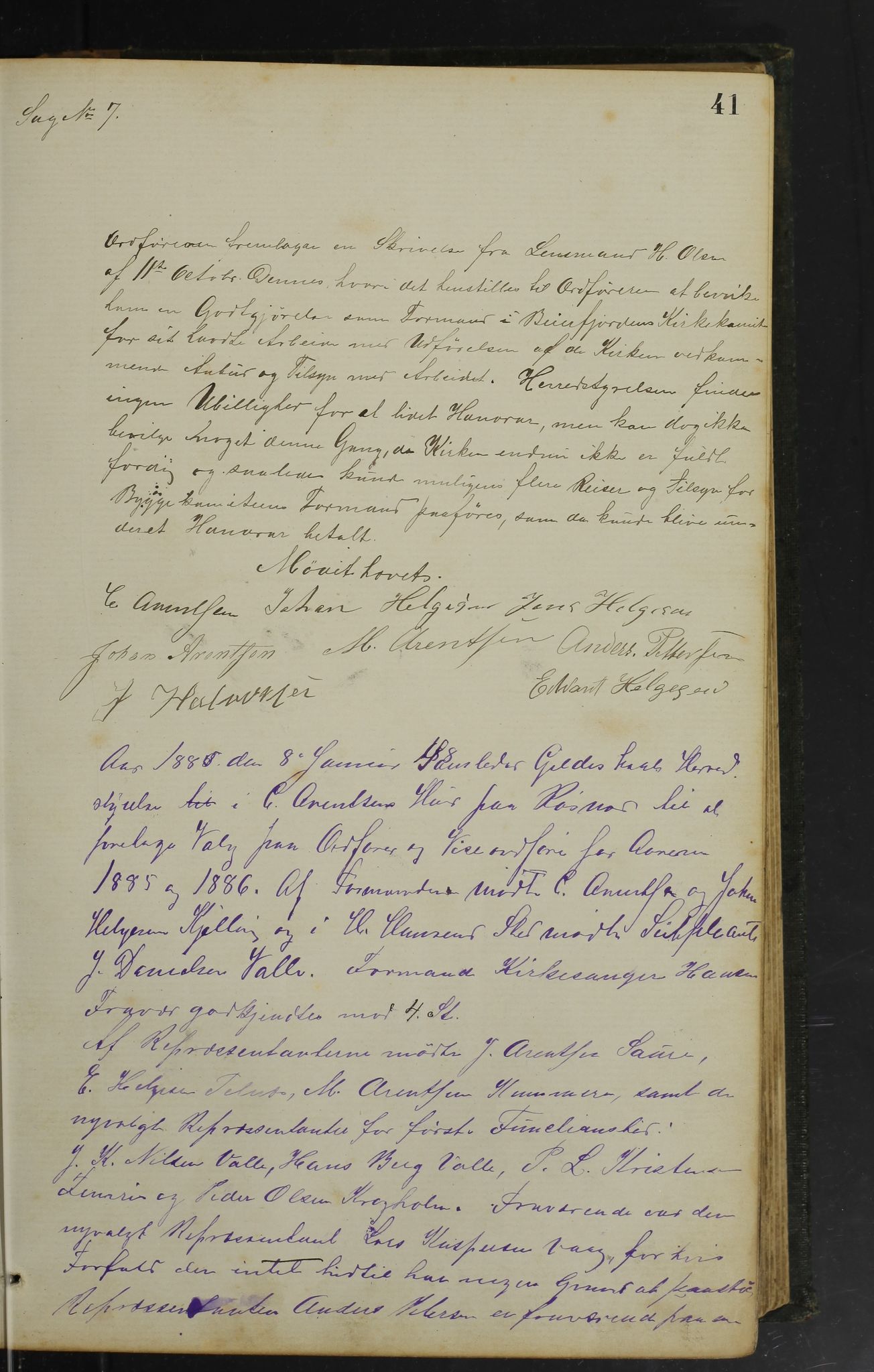 Gildeskål kommune. Formannskapet, AIN/K-18380.150/100/L0002: Møtebok formannskapet, 1880-1903, p. 41