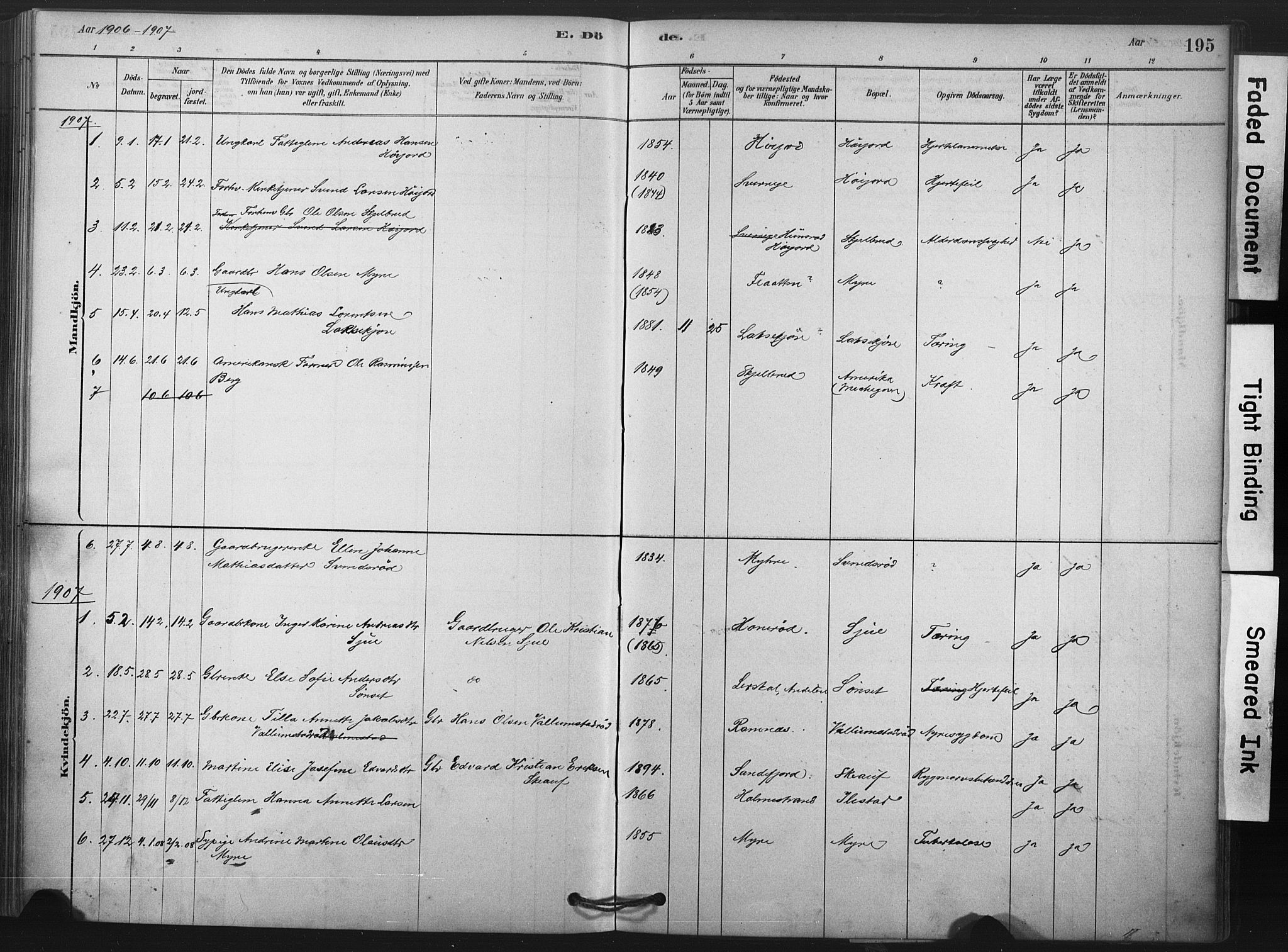 Andebu kirkebøker, SAKO/A-336/F/Fa/L0009: Parish register (official) no. 9, 1878-1909, p. 195