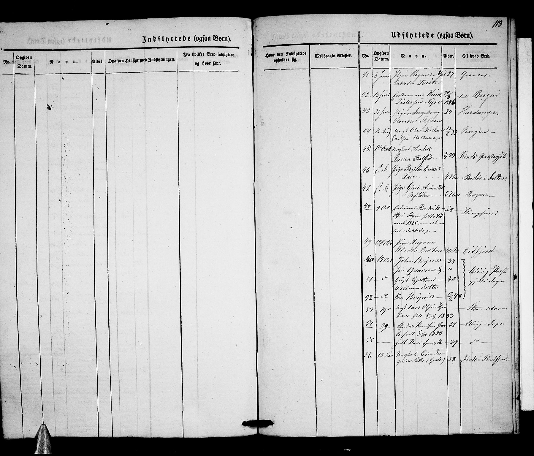 Voss sokneprestembete, AV/SAB-A-79001/H/Haa: Parish register (official) no. A 15, 1845-1855, p. 113