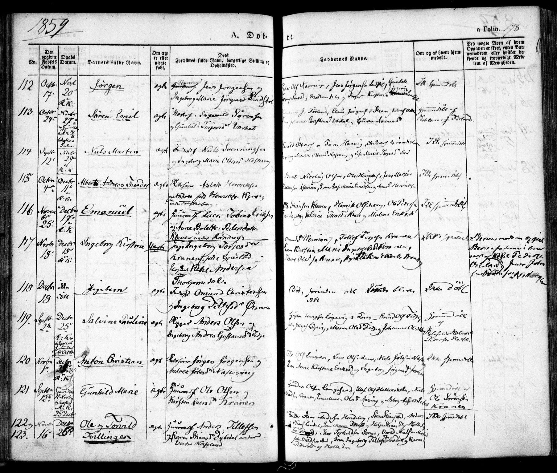 Søndeled sokneprestkontor, SAK/1111-0038/F/Fa/L0002: Parish register (official) no. A 2, 1839-1860, p. 178