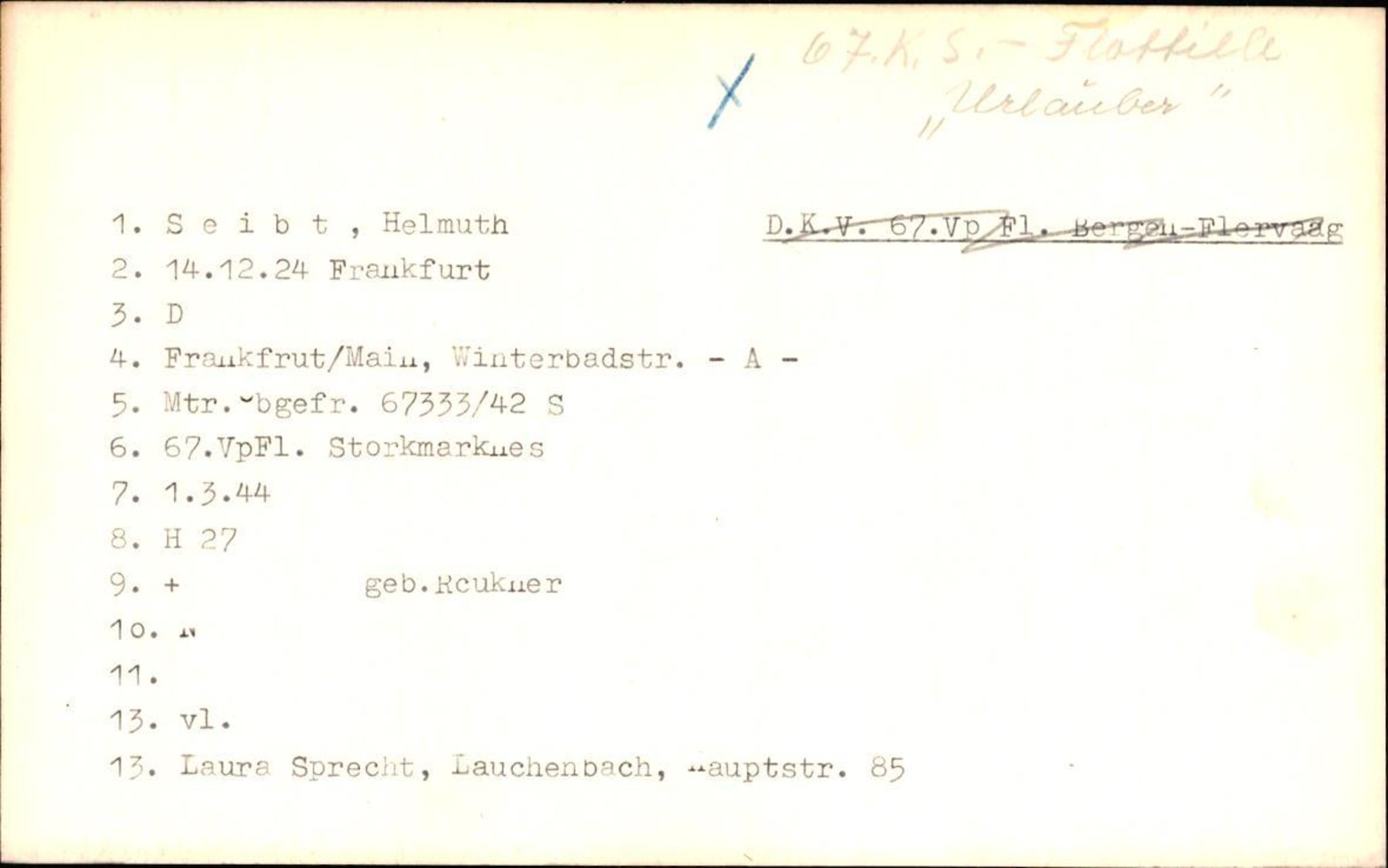 Hjemsendte tyskere , AV/RA-RAFA-6487/D/Da/L0005: Seibert-Zychlinzki, 1945-1947, p. 3