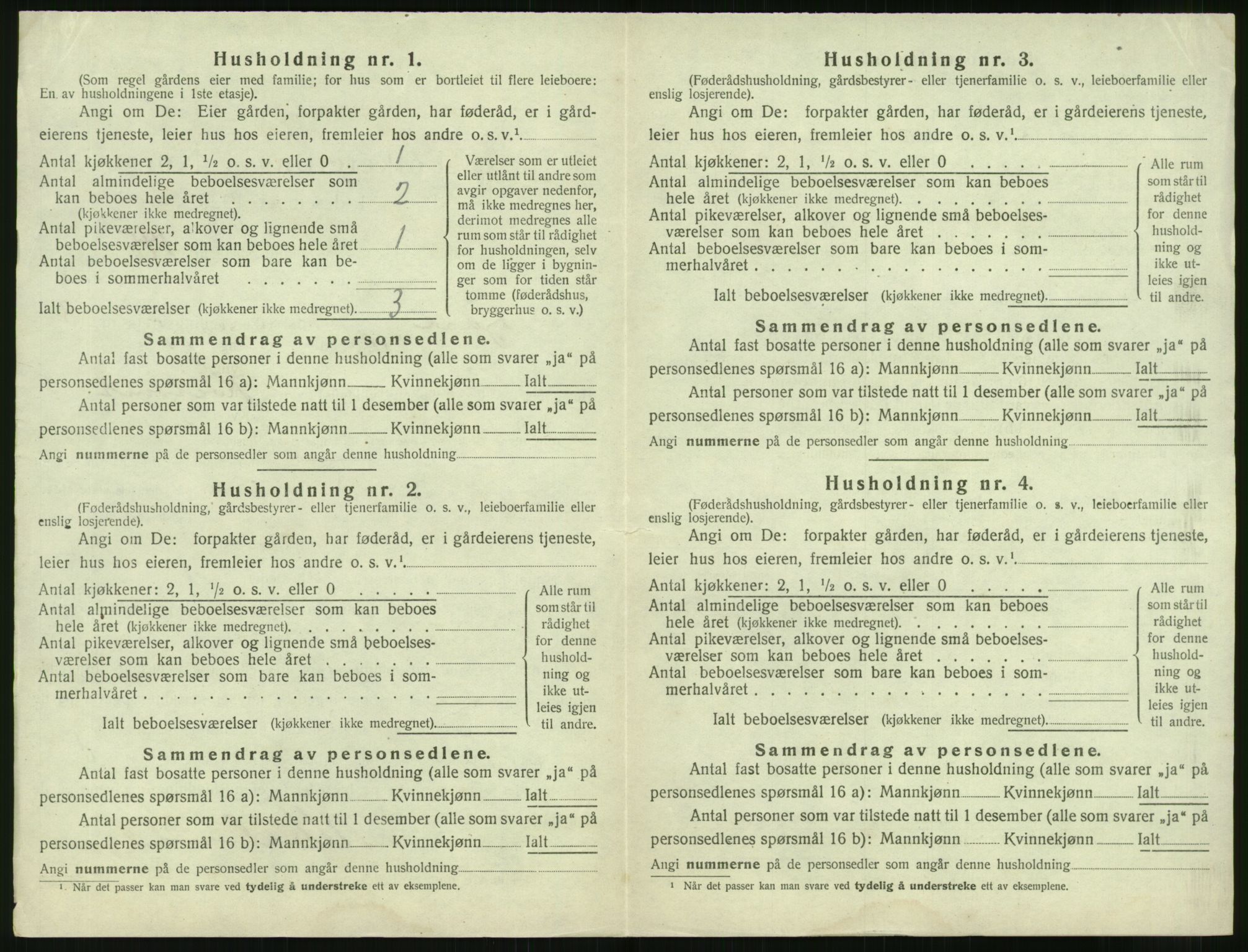 SAK, 1920 census for Fjære, 1920, p. 794