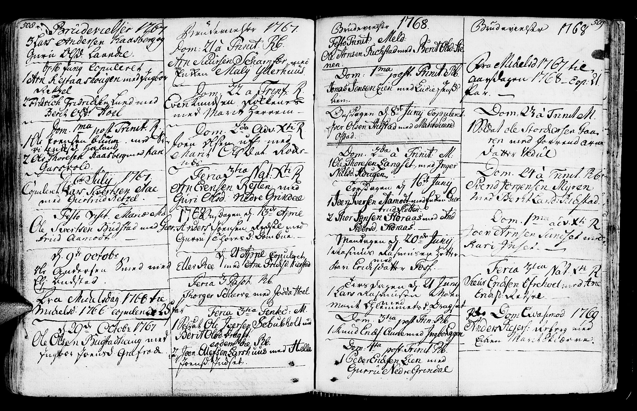 Ministerialprotokoller, klokkerbøker og fødselsregistre - Sør-Trøndelag, SAT/A-1456/672/L0851: Parish register (official) no. 672A04, 1751-1775, p. 508-509