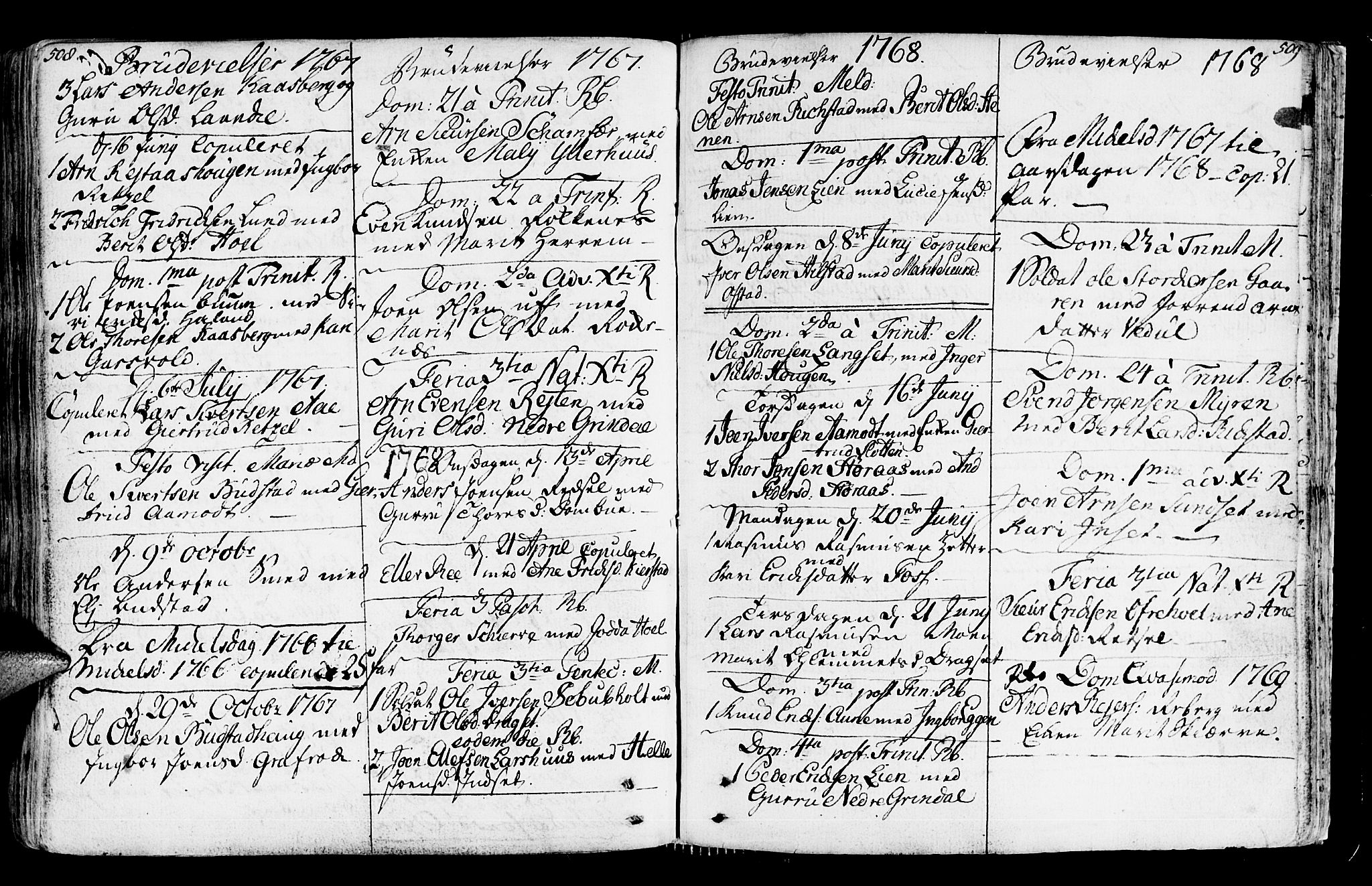 Ministerialprotokoller, klokkerbøker og fødselsregistre - Sør-Trøndelag, AV/SAT-A-1456/672/L0851: Parish register (official) no. 672A04, 1751-1775, p. 508-509
