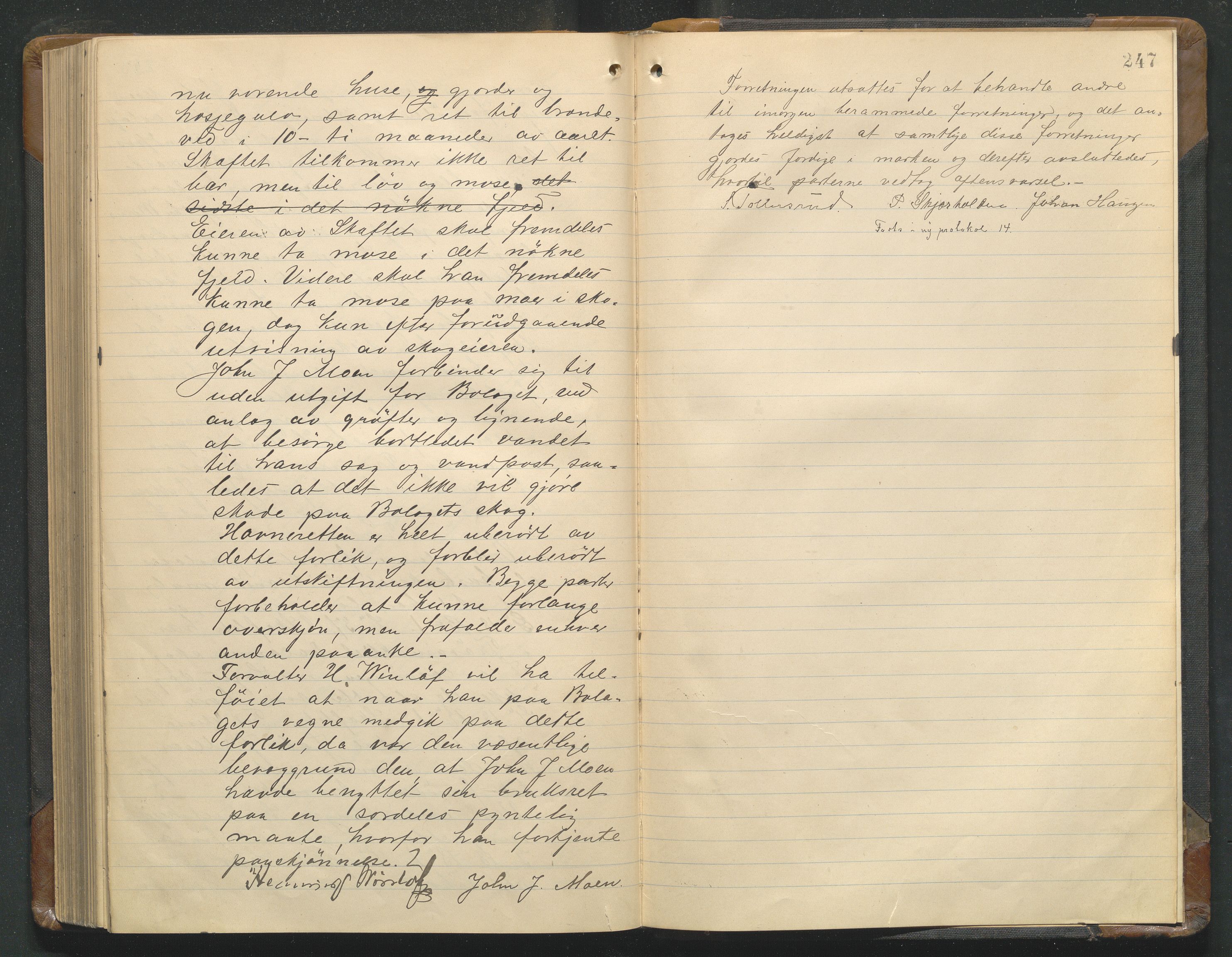 Hedmark og Østerdal jordskifterett, AV/SAH-JORDSKIFTEH-002/G/Ga/L0003/0002: Rettsbøker / Rettsbok - L, 1909-1912, p. 247