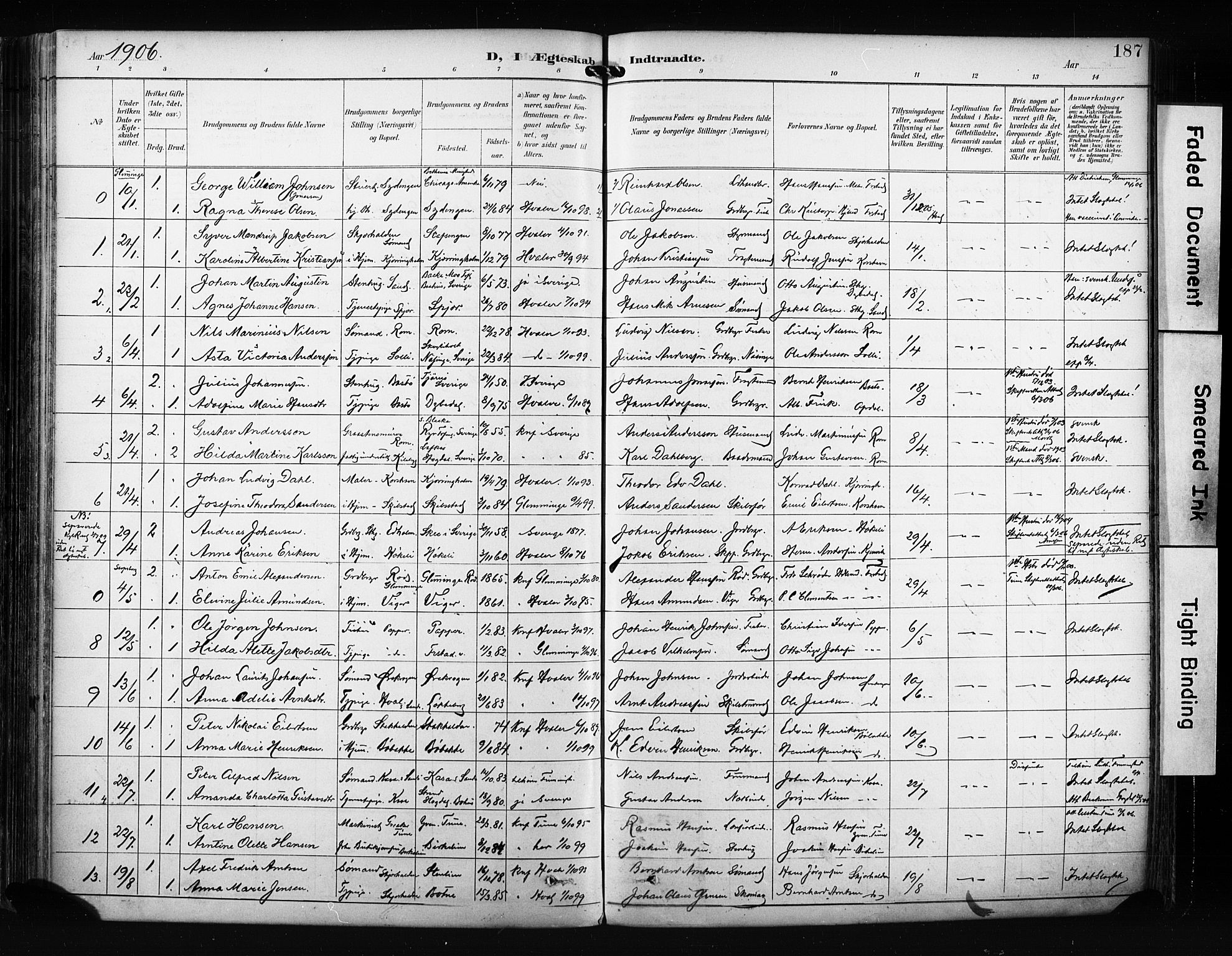 Hvaler prestekontor Kirkebøker, SAO/A-2001/F/Fa/L0009: Parish register (official) no. I 9, 1895-1906, p. 187