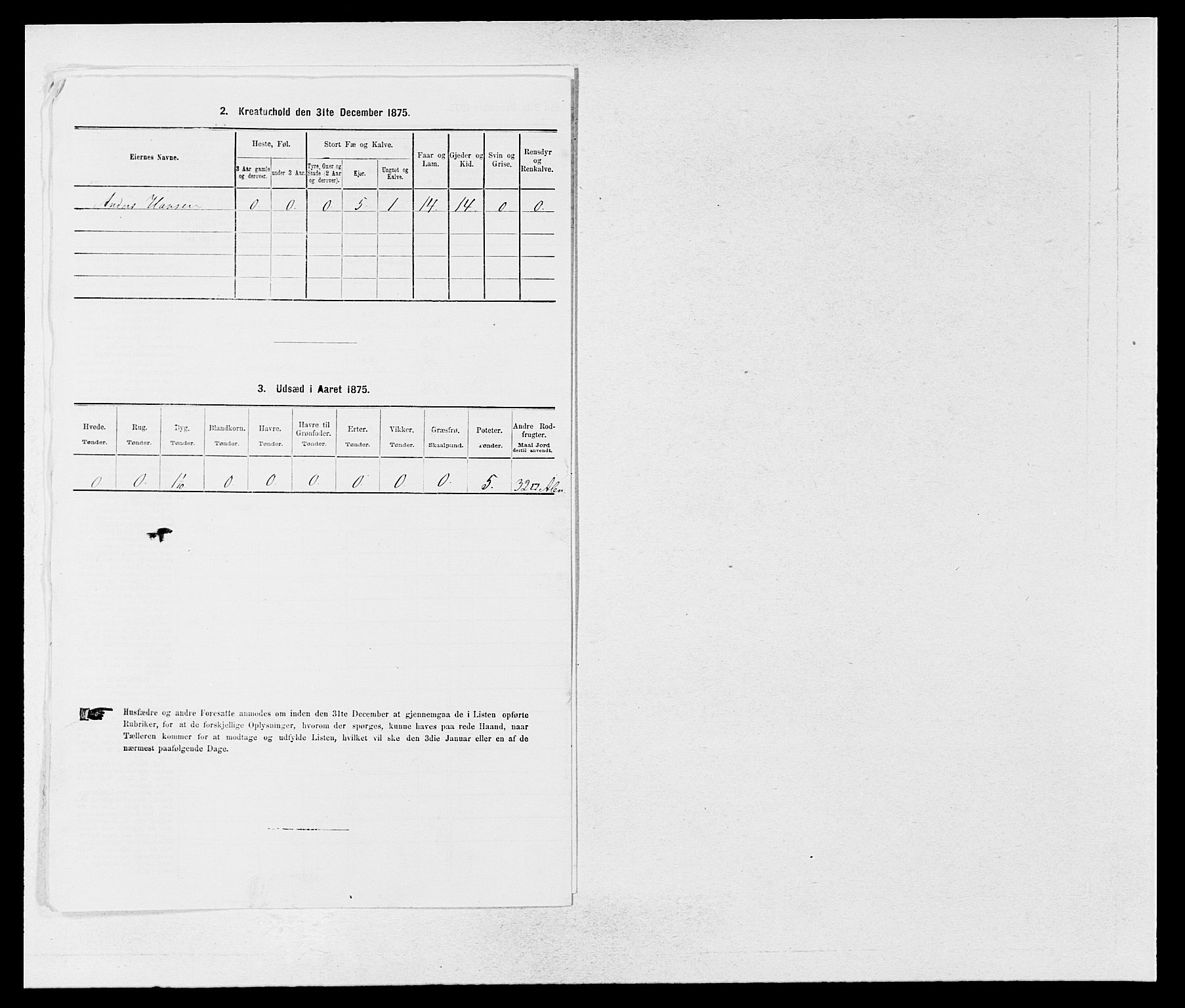 SAB, 1875 census for 1427P Jostedal, 1875, p. 93