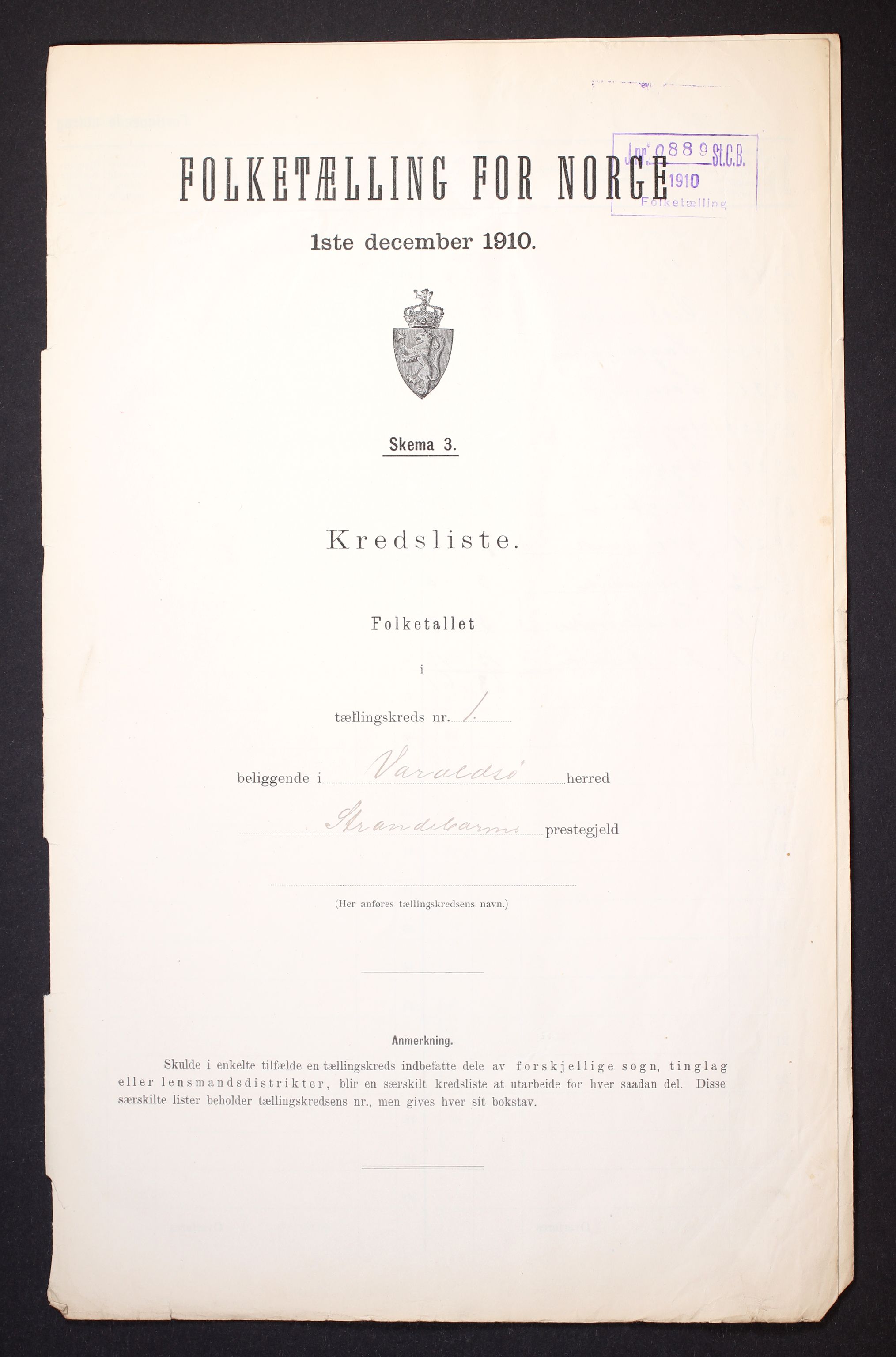 RA, 1910 census for Varaldsøy, 1910, p. 4