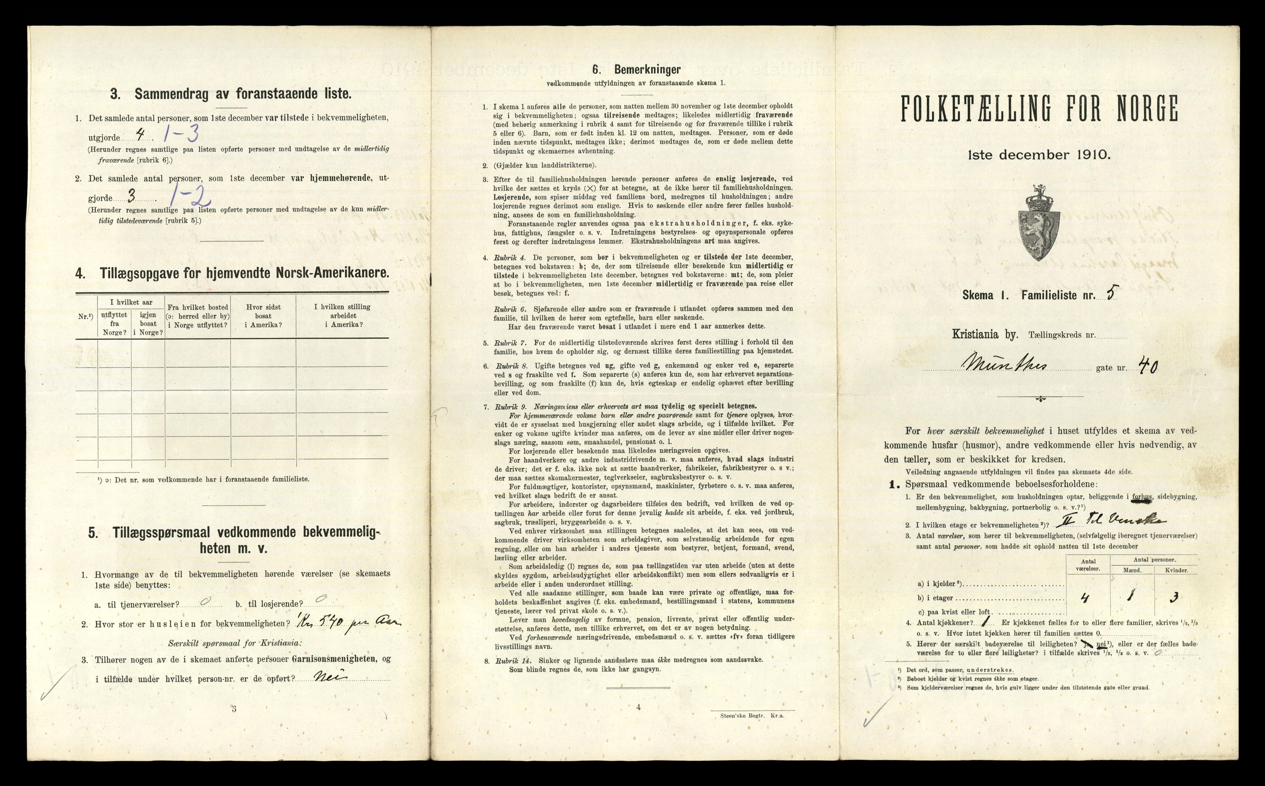 RA, 1910 census for Kristiania, 1910, p. 66447