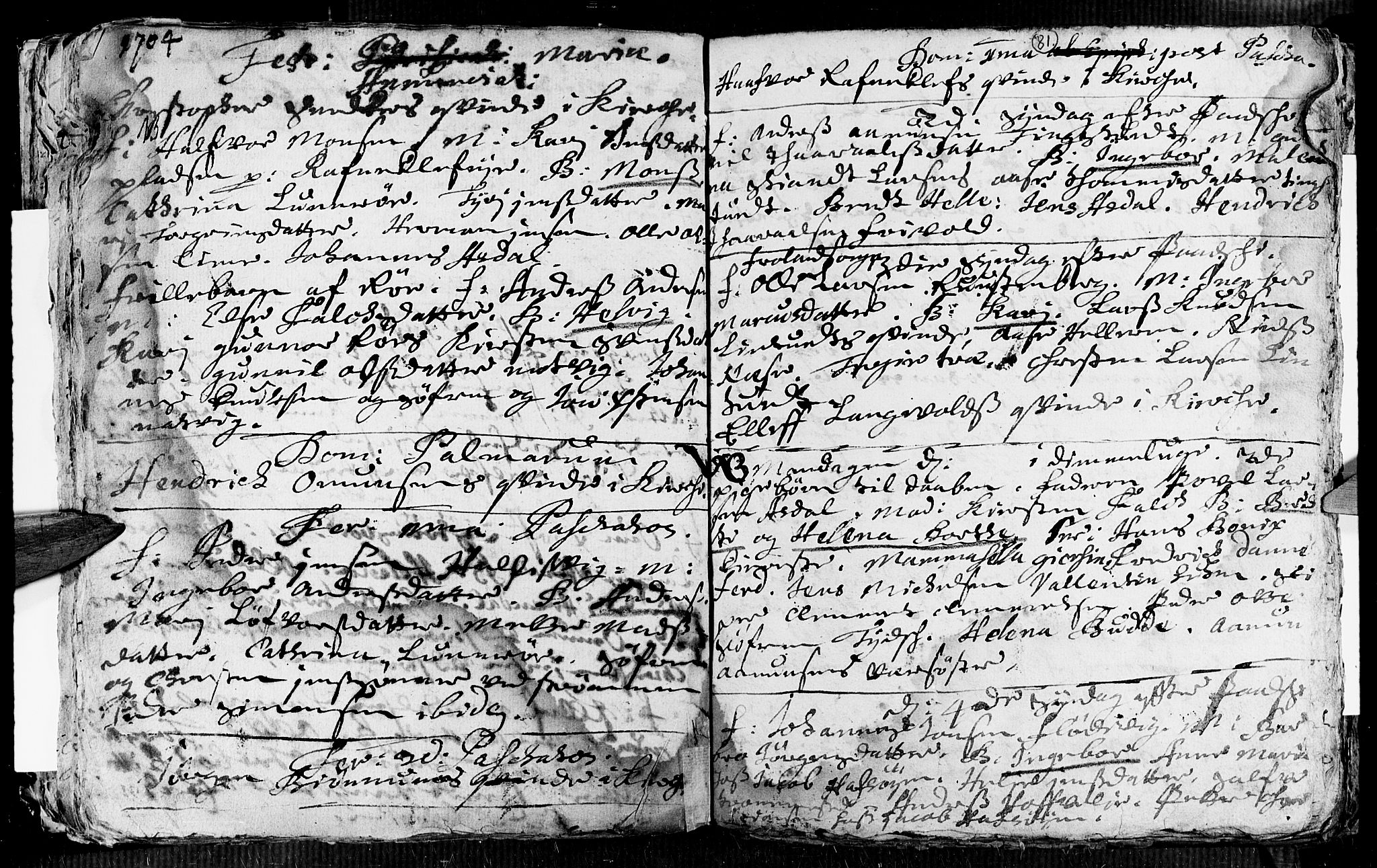 Øyestad sokneprestkontor, AV/SAK-1111-0049/F/Fa/L0002: Parish register (official) no. A 2, 1692-1722, p. 81