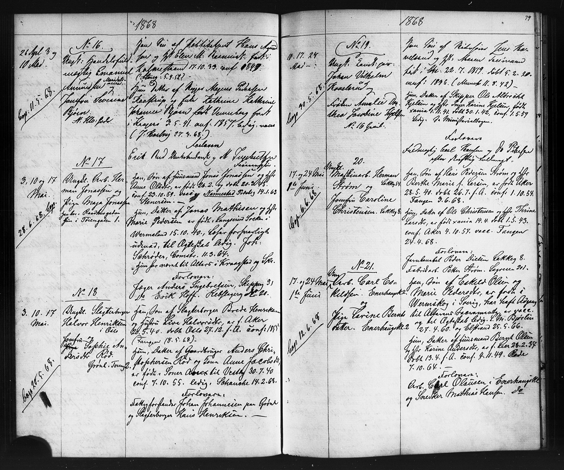 Grønland prestekontor Kirkebøker, SAO/A-10848/G/Ga/L0002: Parish register (copy) no. 2, 1861-1863, p. 79
