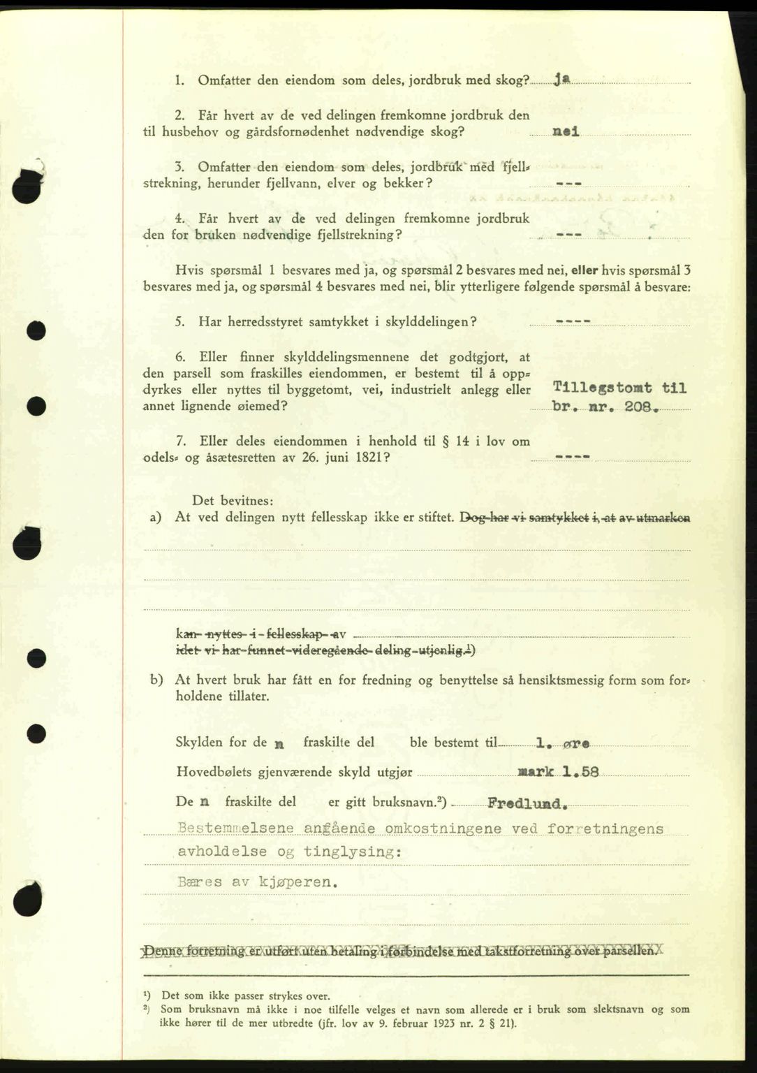 Nedenes sorenskriveri, AV/SAK-1221-0006/G/Gb/Gba/L0052: Mortgage book no. A6a, 1944-1945, Diary no: : 495/1945