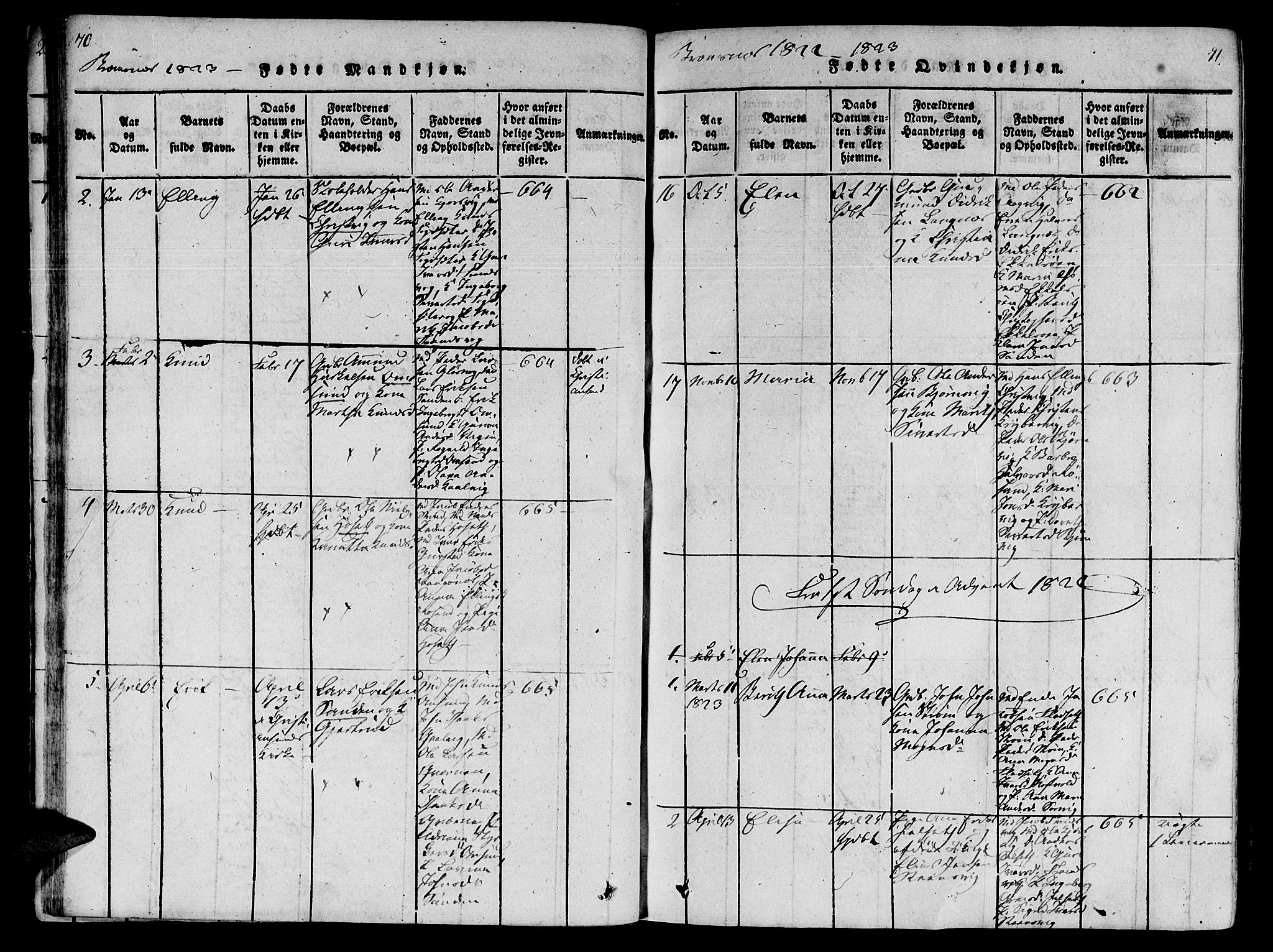 Ministerialprotokoller, klokkerbøker og fødselsregistre - Møre og Romsdal, SAT/A-1454/568/L0800: Parish register (official) no. 568A09 /2, 1820-1830, p. 70-71