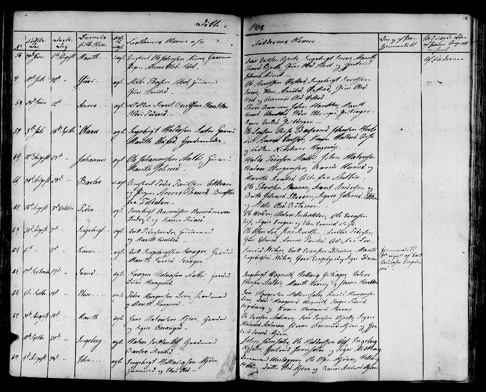 Ministerialprotokoller, klokkerbøker og fødselsregistre - Sør-Trøndelag, SAT/A-1456/678/L0897: Parish register (official) no. 678A06-07, 1821-1847, p. 118