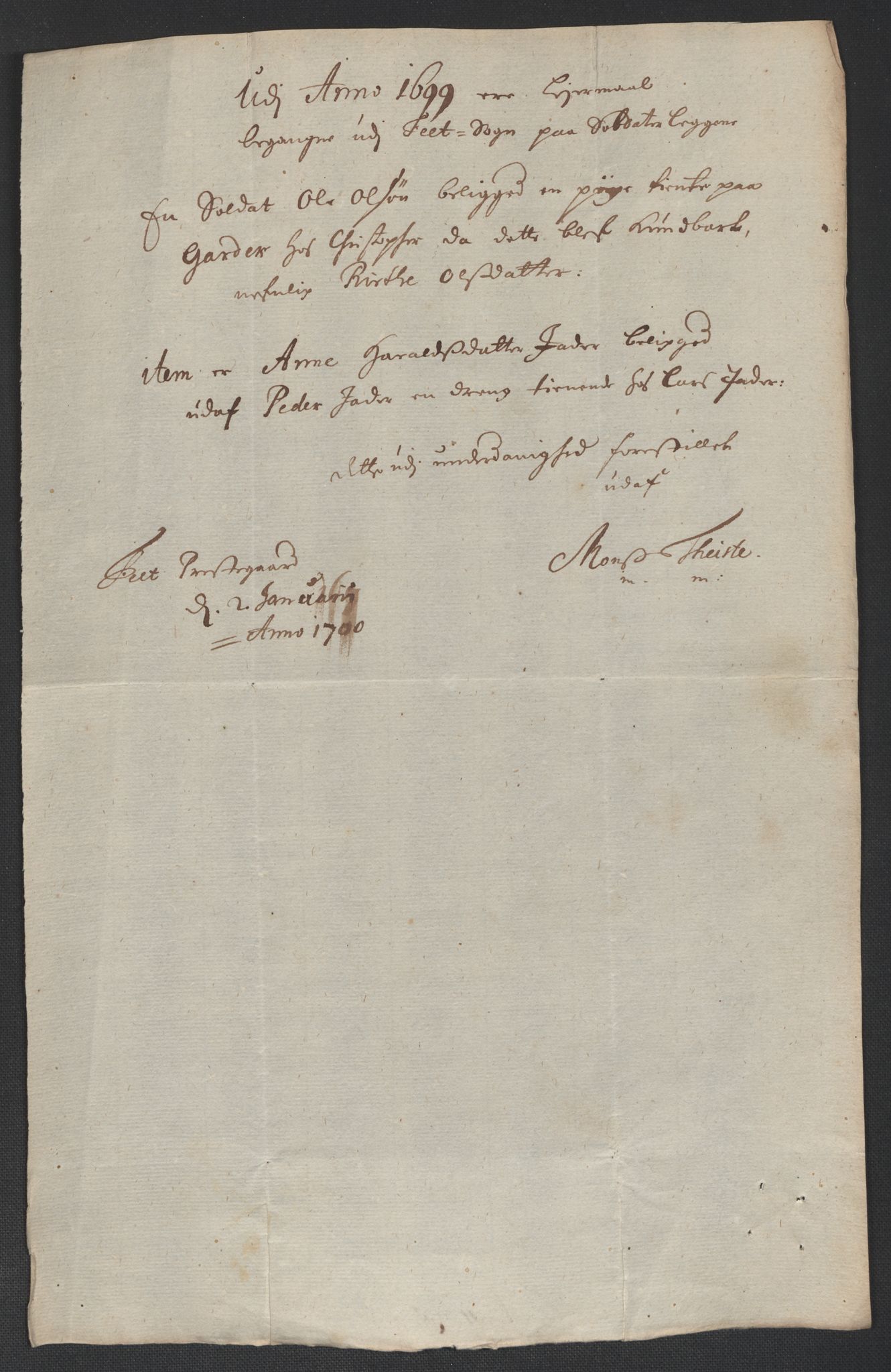 Rentekammeret inntil 1814, Reviderte regnskaper, Fogderegnskap, AV/RA-EA-4092/R11/L0582: Fogderegnskap Nedre Romerike, 1699, p. 247