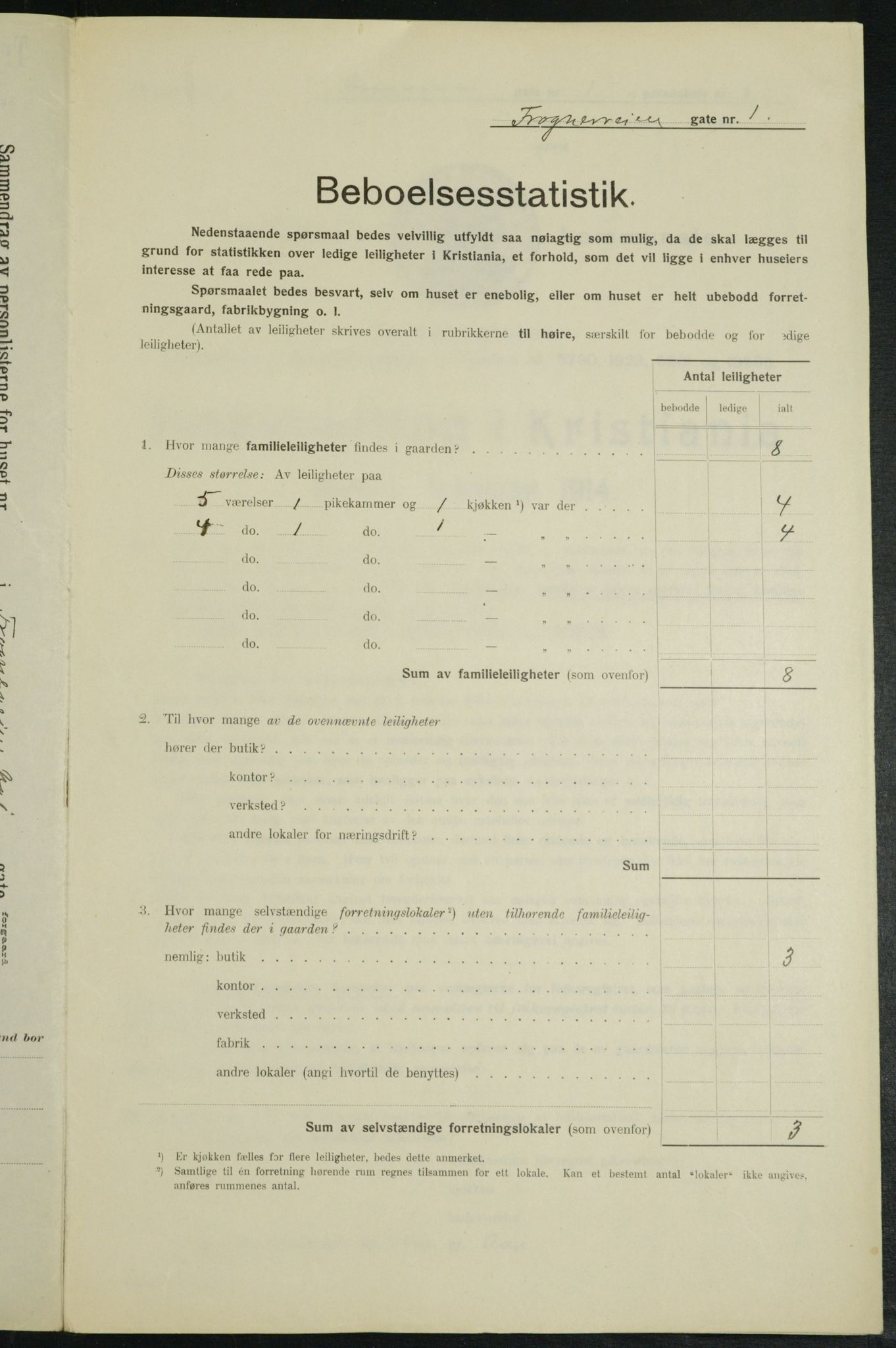 OBA, Municipal Census 1914 for Kristiania, 1914, p. 27276