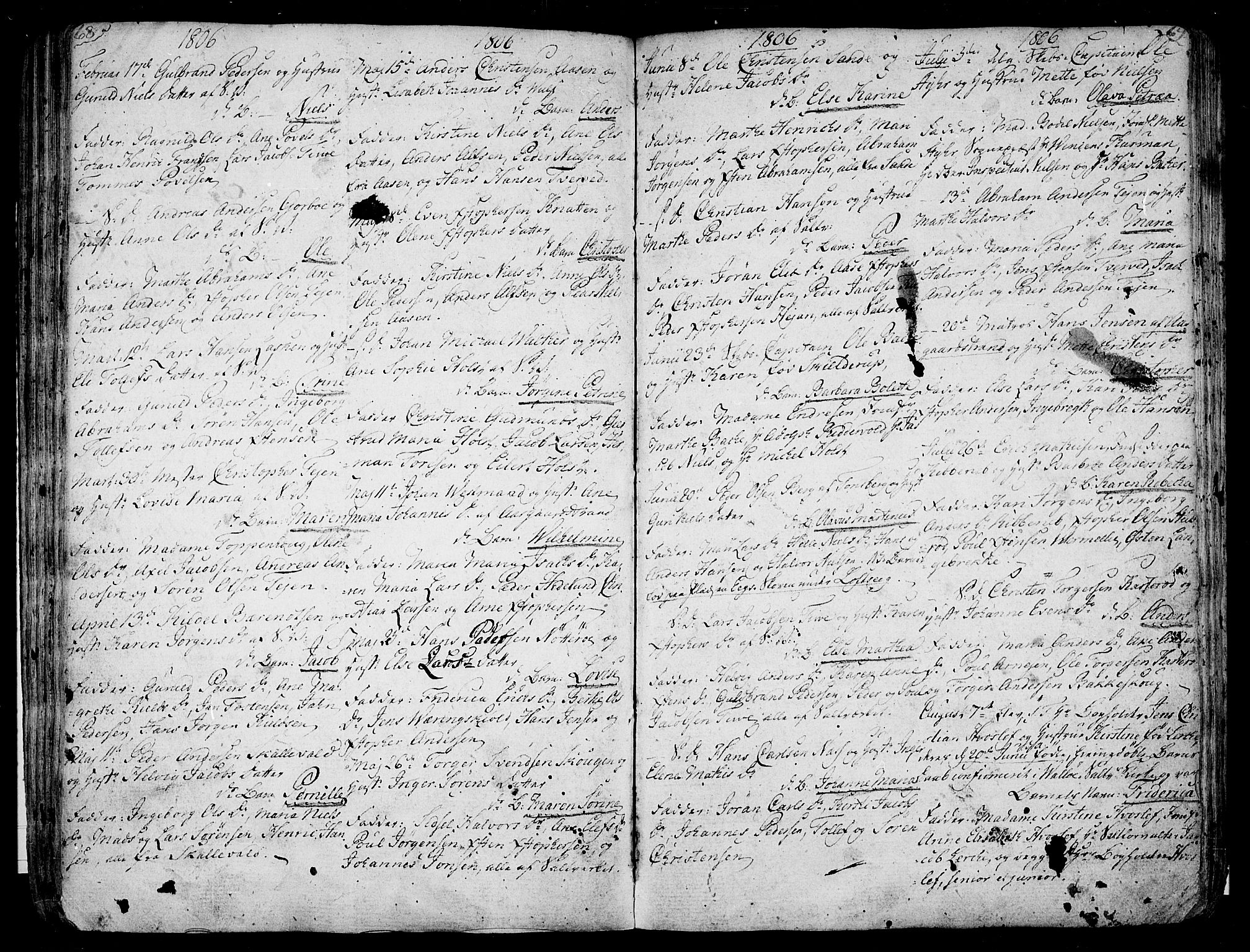 Sem kirkebøker, AV/SAKO-A-5/F/Fb/L0003: Parish register (official) no. II 3, 1792-1814, p. 68-69