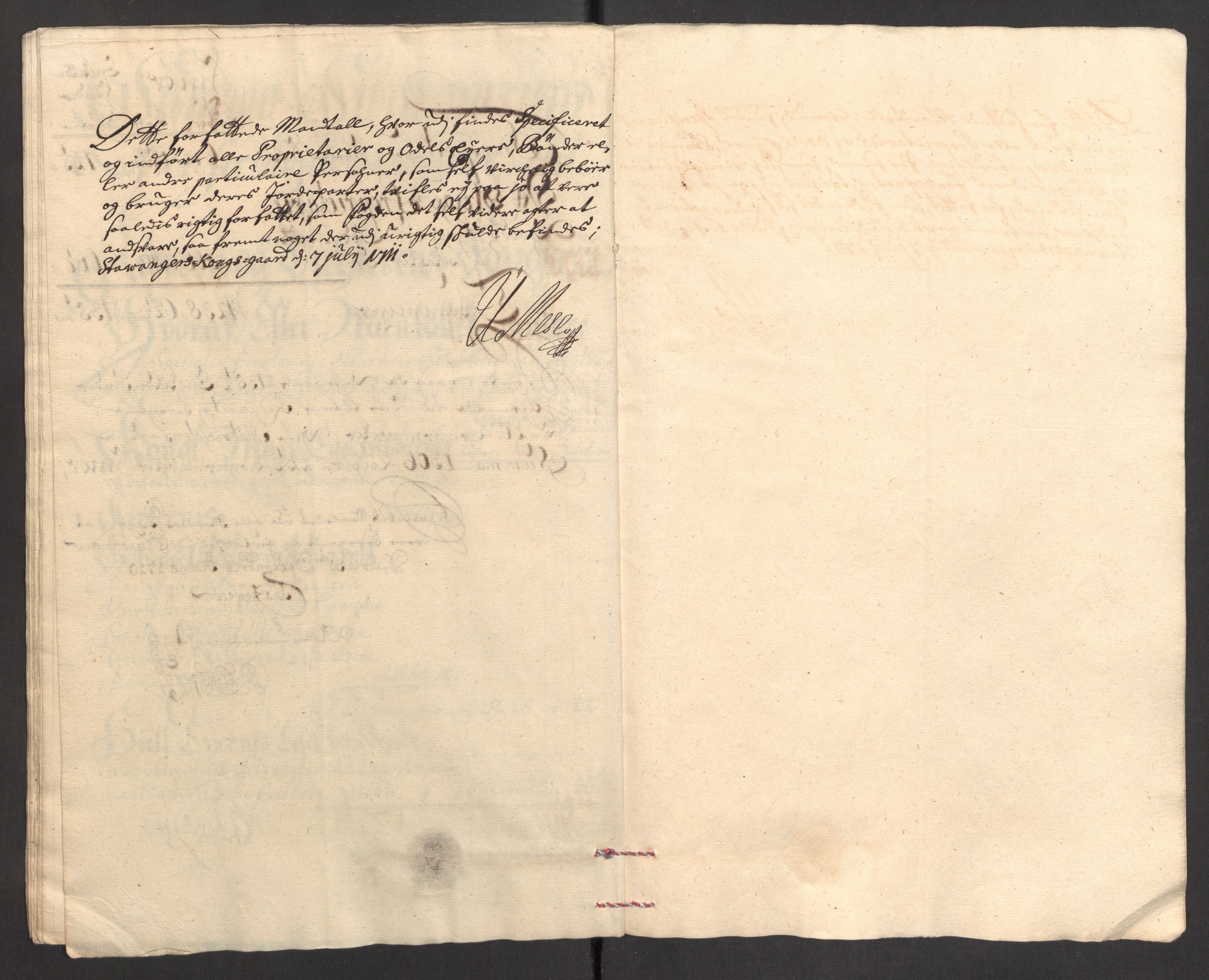 Rentekammeret inntil 1814, Reviderte regnskaper, Fogderegnskap, AV/RA-EA-4092/R46/L2734: Fogderegnskap Jæren og Dalane, 1709-1710, p. 194