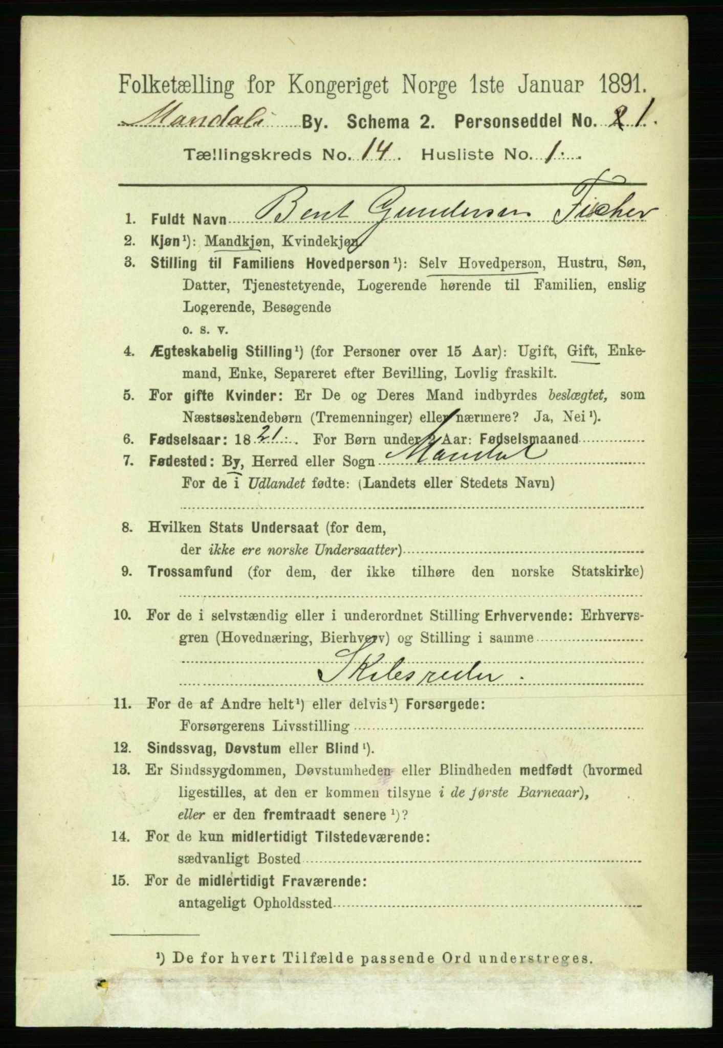 RA, 1891 census for 1002 Mandal, 1891, p. 3158