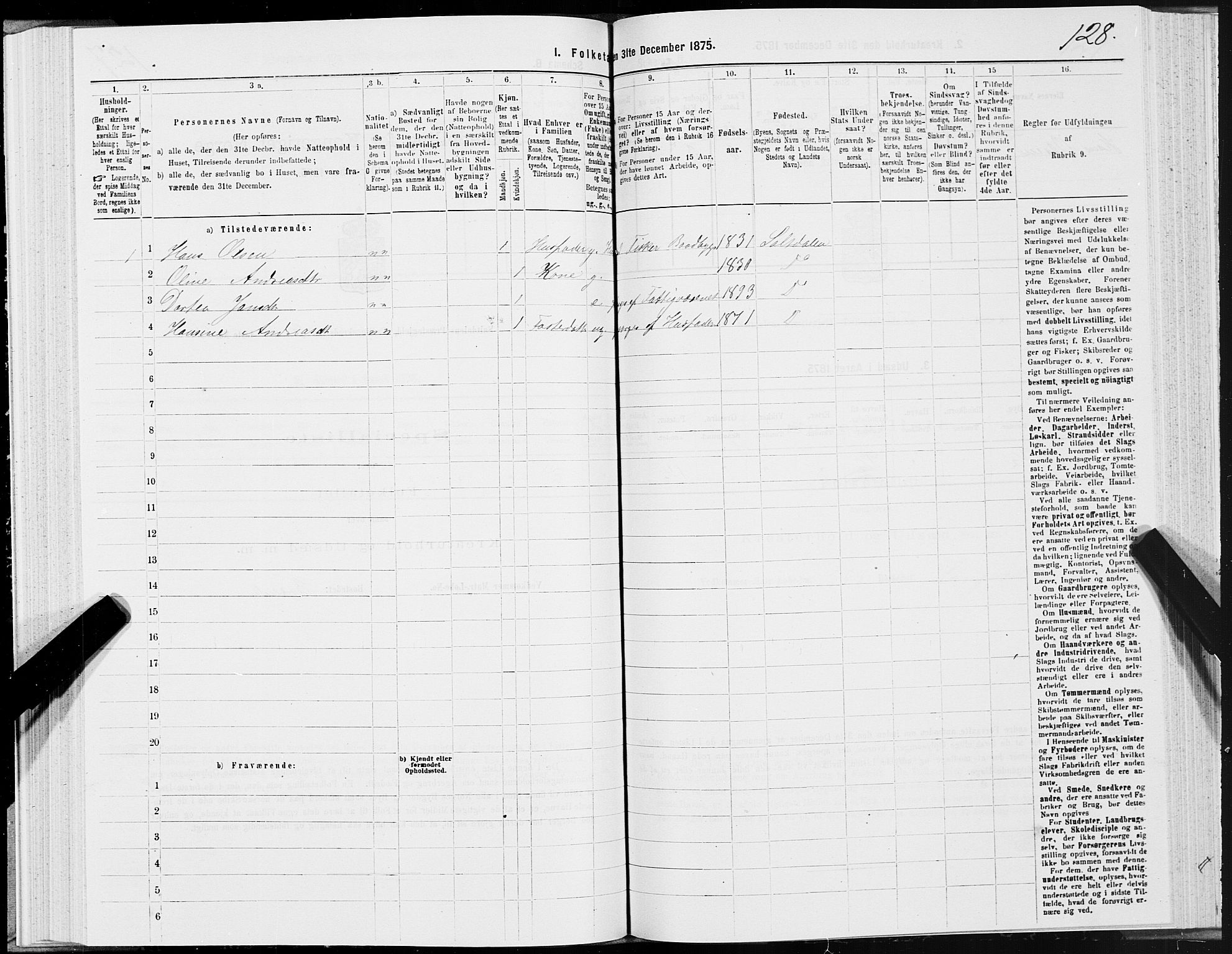 SAT, 1875 census for 1840P Saltdal, 1875, p. 2128