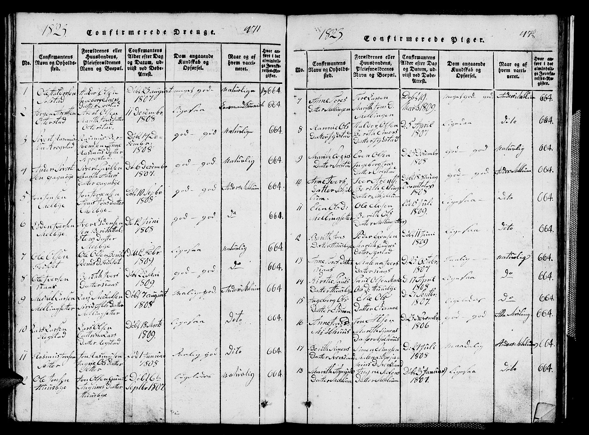 Ministerialprotokoller, klokkerbøker og fødselsregistre - Sør-Trøndelag, SAT/A-1456/667/L0796: Parish register (copy) no. 667C01, 1817-1836, p. 471-472