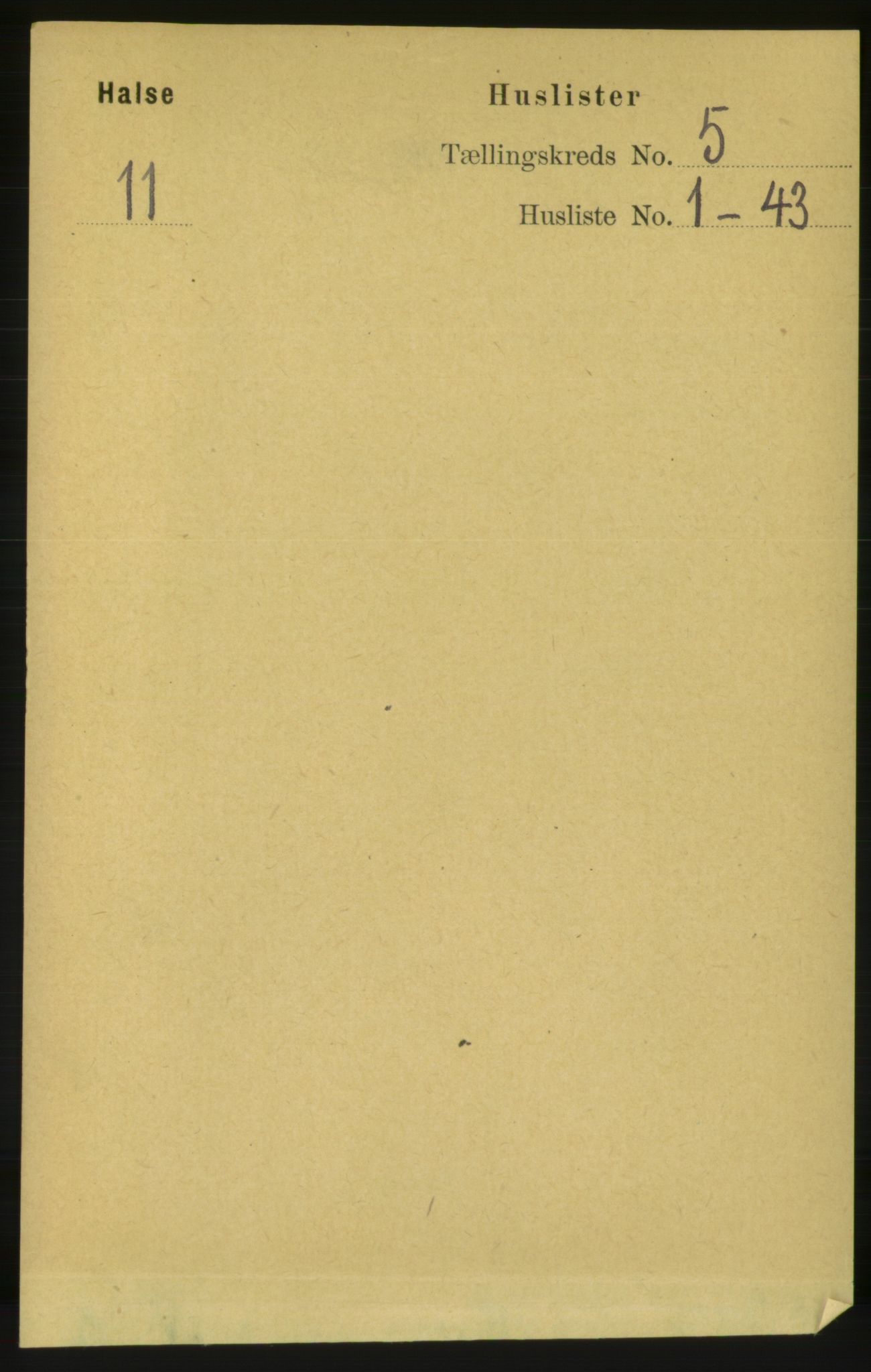 RA, 1891 census for 1571 Halsa, 1891, p. 1089