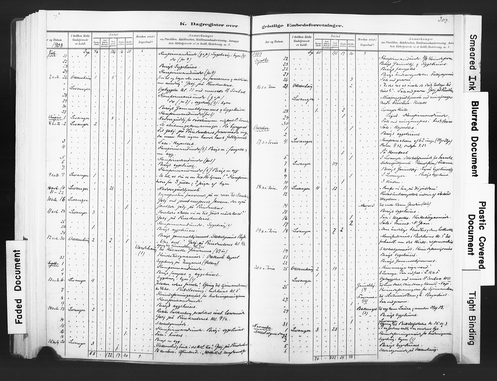 Ministerialprotokoller, klokkerbøker og fødselsregistre - Nord-Trøndelag, SAT/A-1458/720/L0189: Parish register (official) no. 720A05, 1880-1911, p. 207