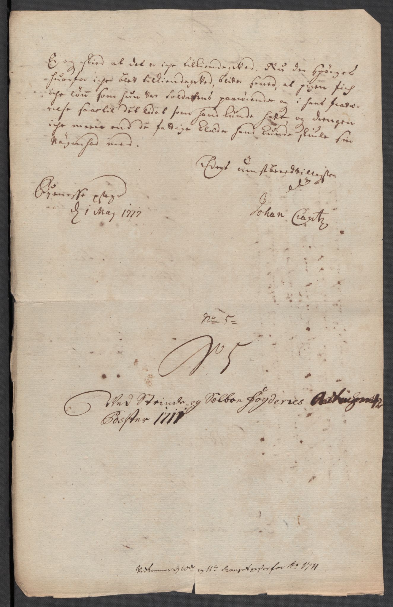 Rentekammeret inntil 1814, Reviderte regnskaper, Fogderegnskap, RA/EA-4092/R61/L4112: Fogderegnskap Strinda og Selbu, 1711, p. 254