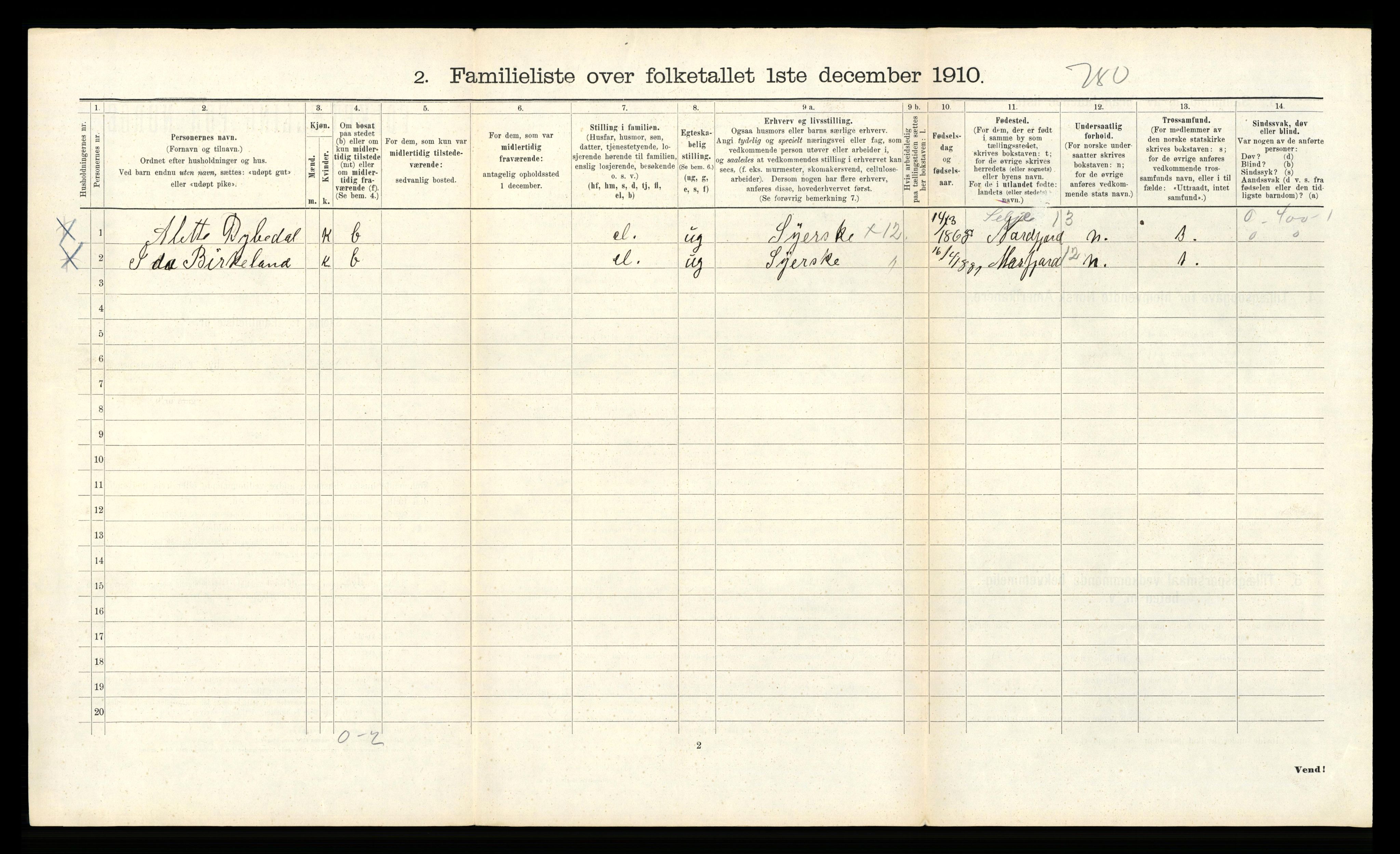 RA, 1910 census for Bergen, 1910, p. 30116