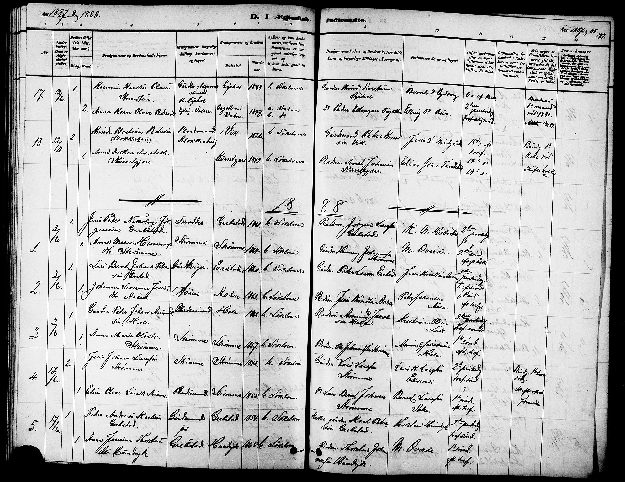 Ministerialprotokoller, klokkerbøker og fødselsregistre - Møre og Romsdal, AV/SAT-A-1454/523/L0339: Parish register (copy) no. 523C02, 1878-1891, p. 177